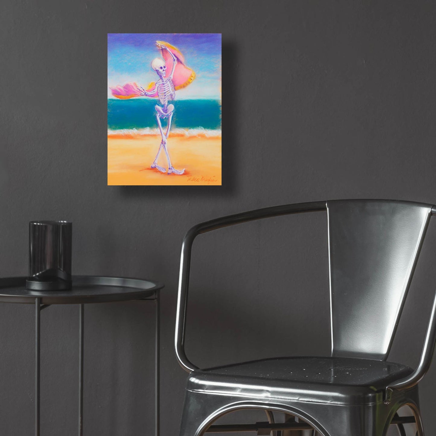 Epic Art 'Skelly Dancer III' by Marie Marfia Fine Art, Acrylic Glass Wall Art,12x16
