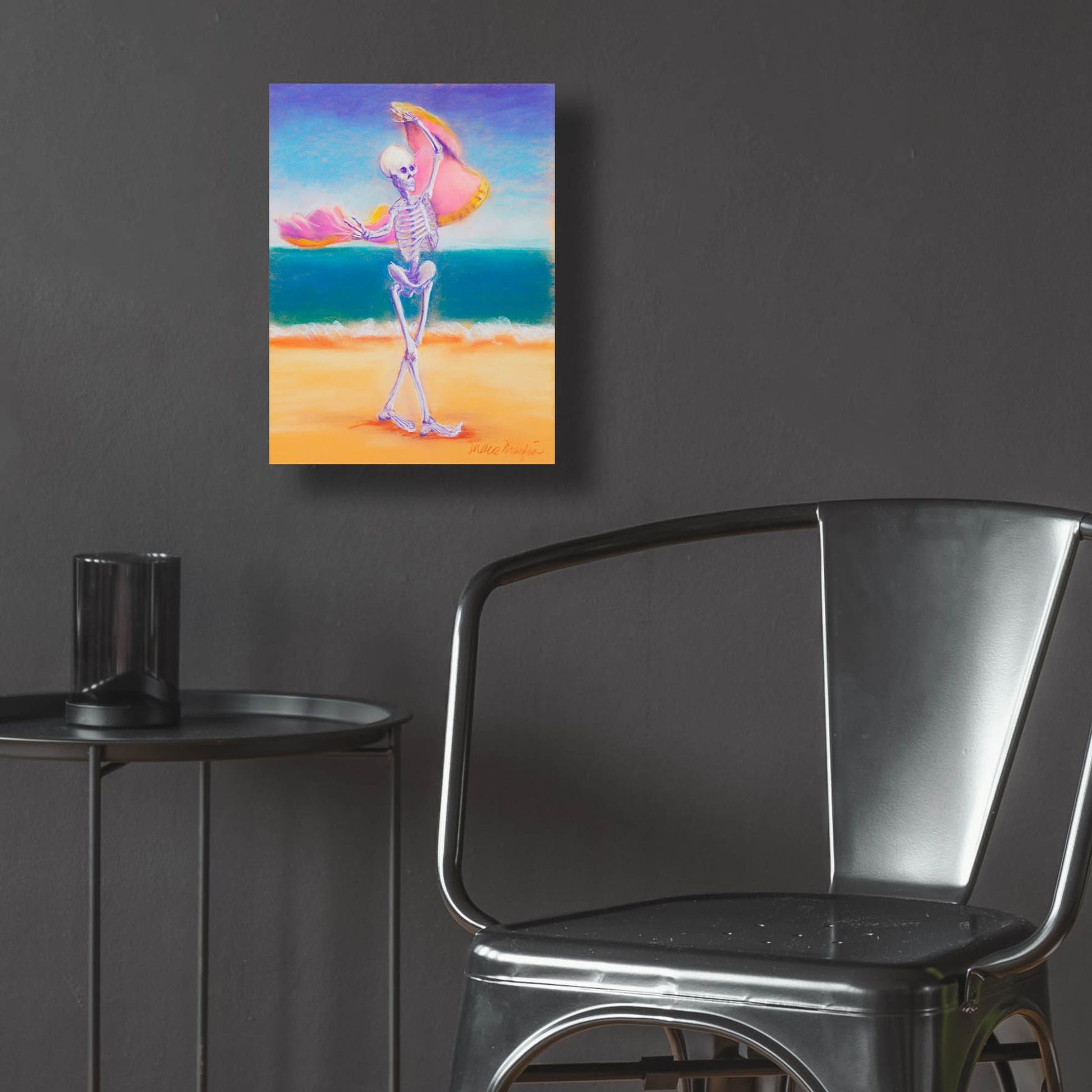Epic Art 'Skelly Dancer III' by Marie Marfia Fine Art, Acrylic Glass Wall Art,12x16