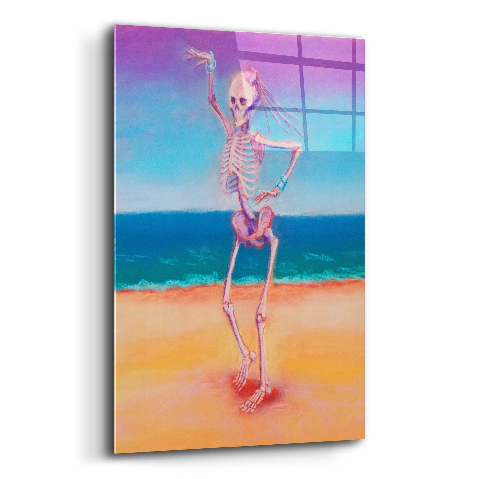 Epic Art 'Skelly Dancer IV' by Marie Marfia Fine Art, Acrylic Glass Wall Art,12x16