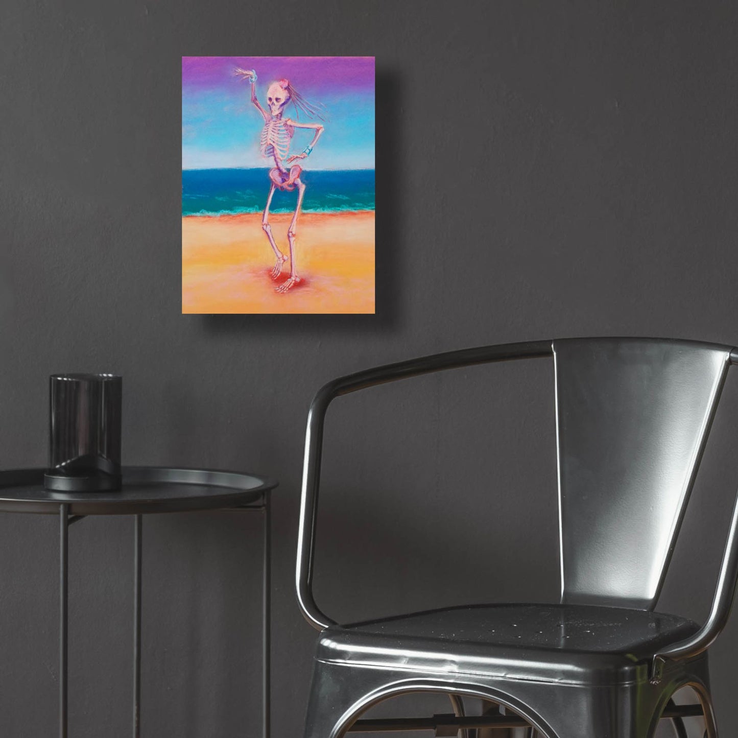 Epic Art 'Skelly Dancer IV' by Marie Marfia Fine Art, Acrylic Glass Wall Art,12x16