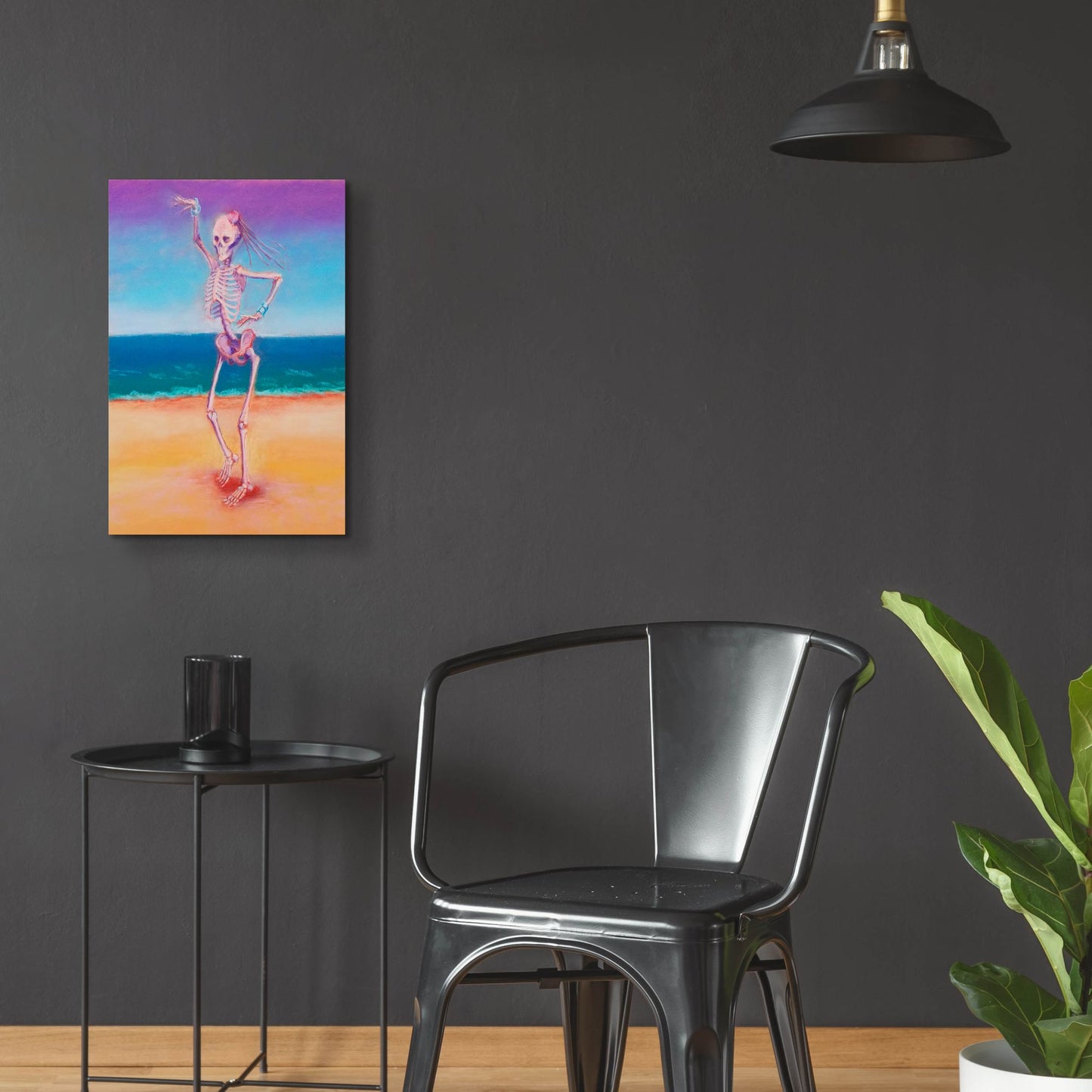 Epic Art 'Skelly Dancer IV' by Marie Marfia Fine Art, Acrylic Glass Wall Art,16x24