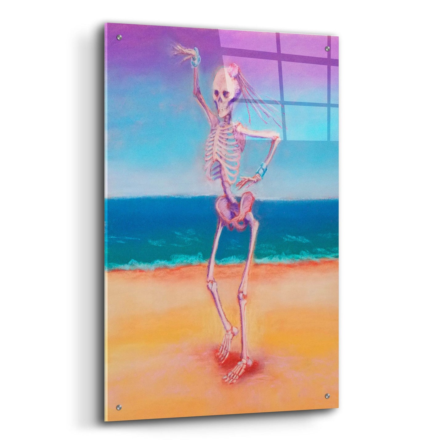 Epic Art 'Skelly Dancer IV' by Marie Marfia Fine Art, Acrylic Glass Wall Art,24x36