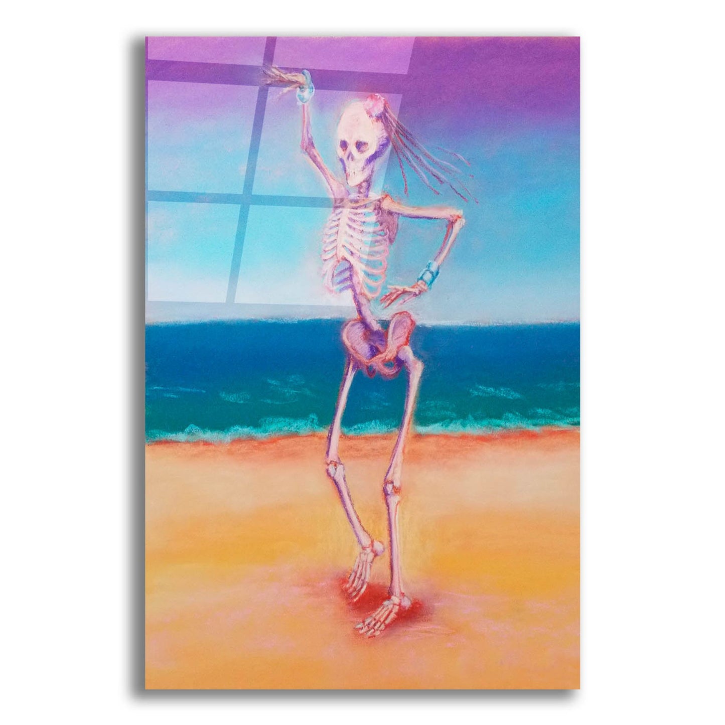 Epic Art 'Skelly Dancer IV' by Marie Marfia Fine Art, Acrylic Glass Wall Art