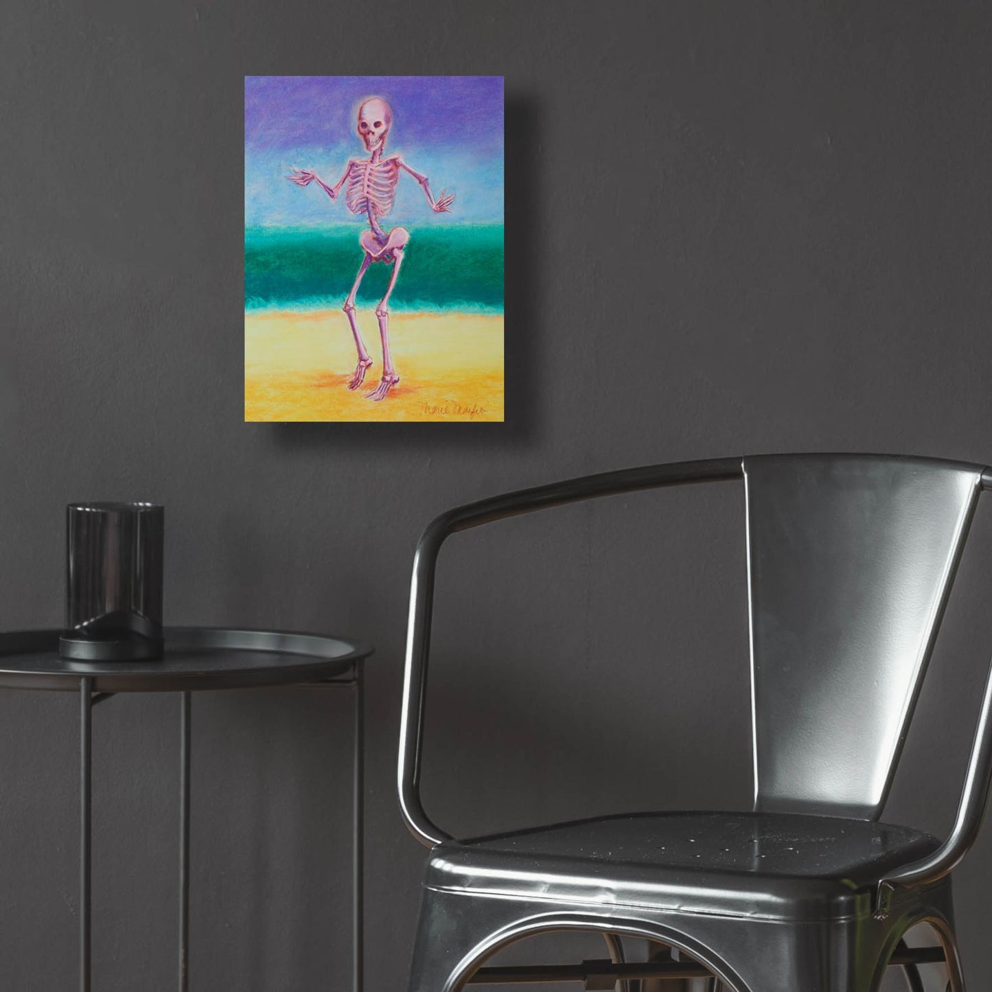Epic Art 'Skelly Dancer V' by Marie Marfia Fine Art, Acrylic Glass Wall Art,12x16