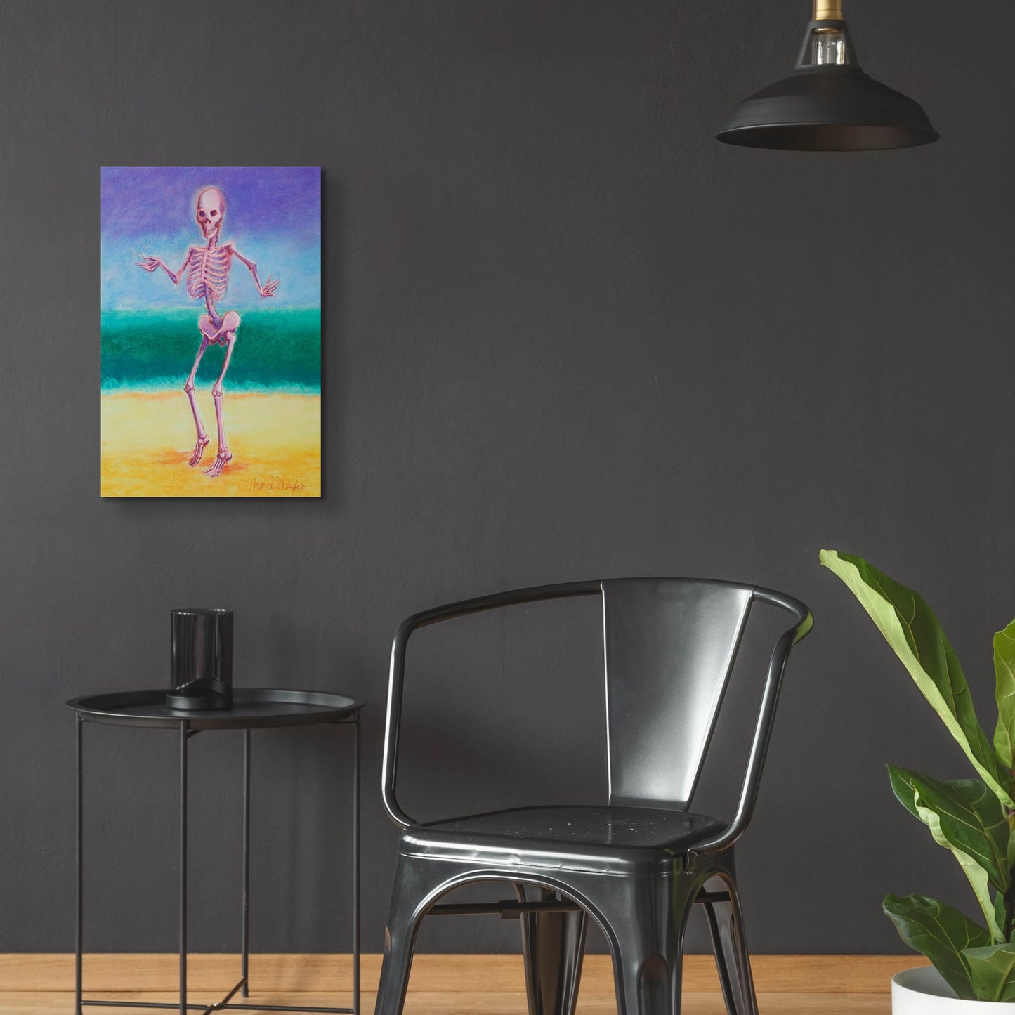 Epic Art 'Skelly Dancer V' by Marie Marfia Fine Art, Acrylic Glass Wall Art,16x24