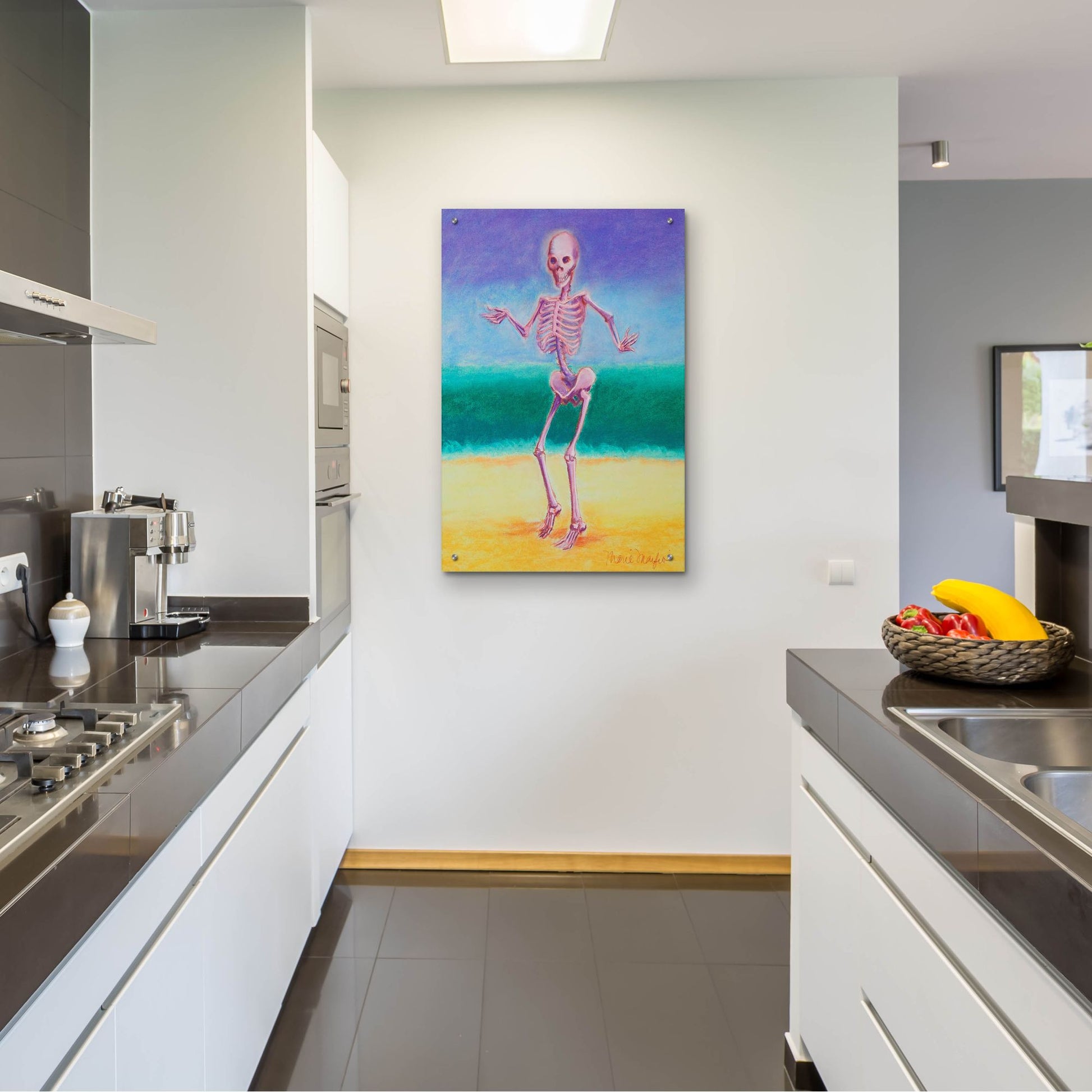 Epic Art 'Skelly Dancer V' by Marie Marfia Fine Art, Acrylic Glass Wall Art,24x36