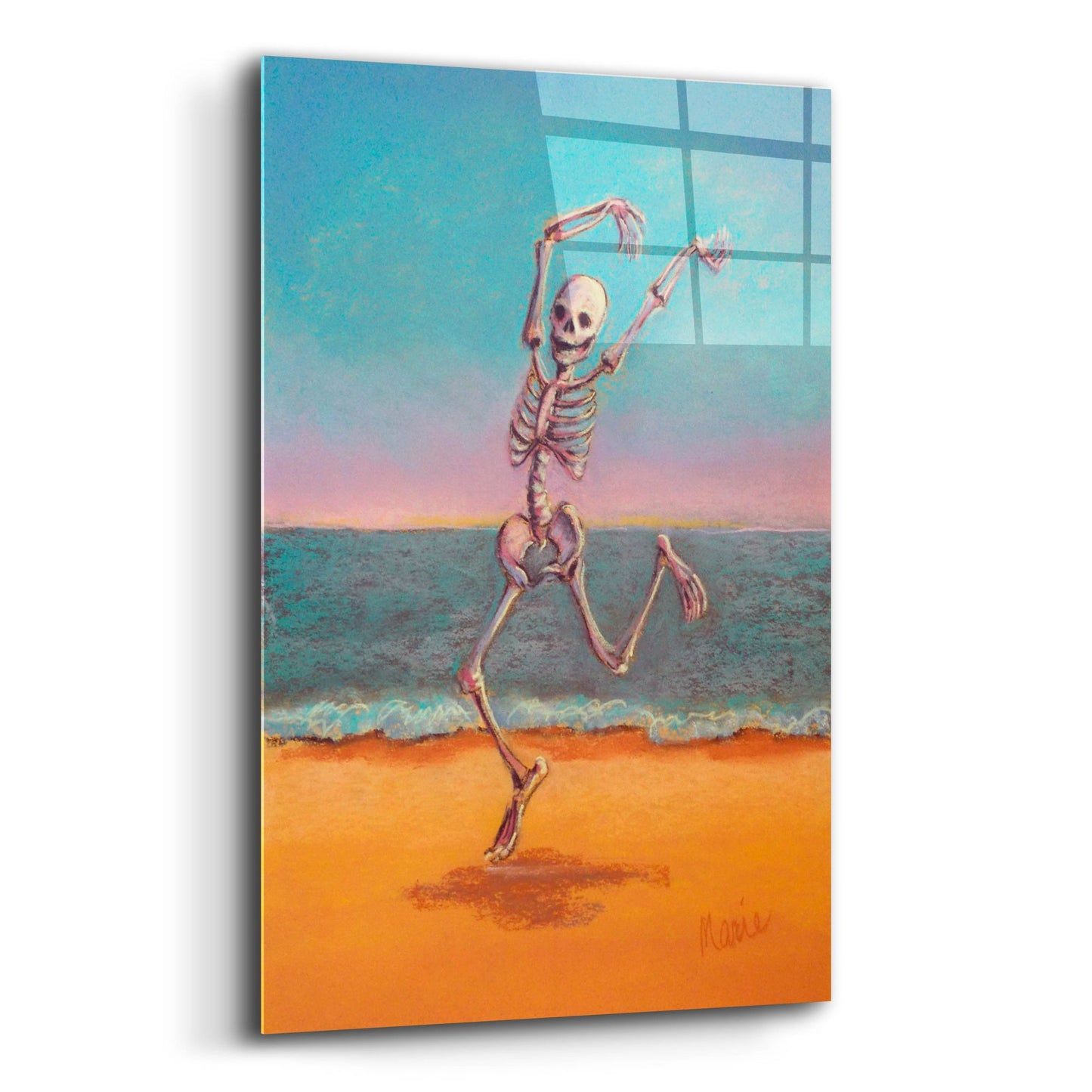 Epic Art 'Skelly Dancer VIII' by Marie Marfia Fine Art, Acrylic Glass Wall Art,12x16