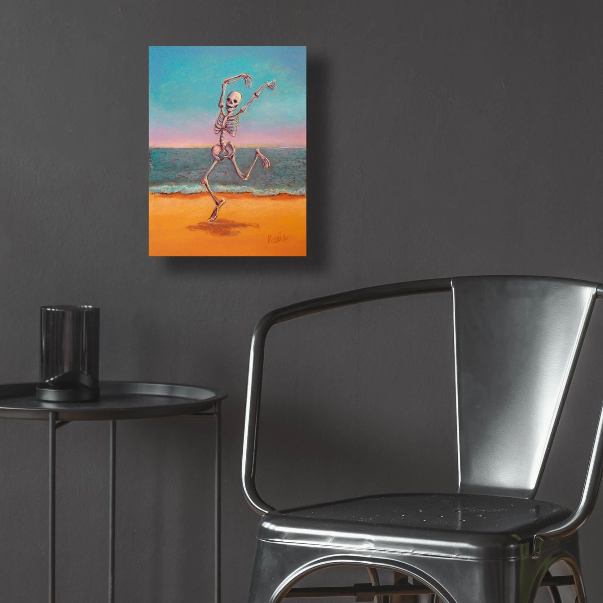 Epic Art 'Skelly Dancer VIII' by Marie Marfia Fine Art, Acrylic Glass Wall Art,12x16