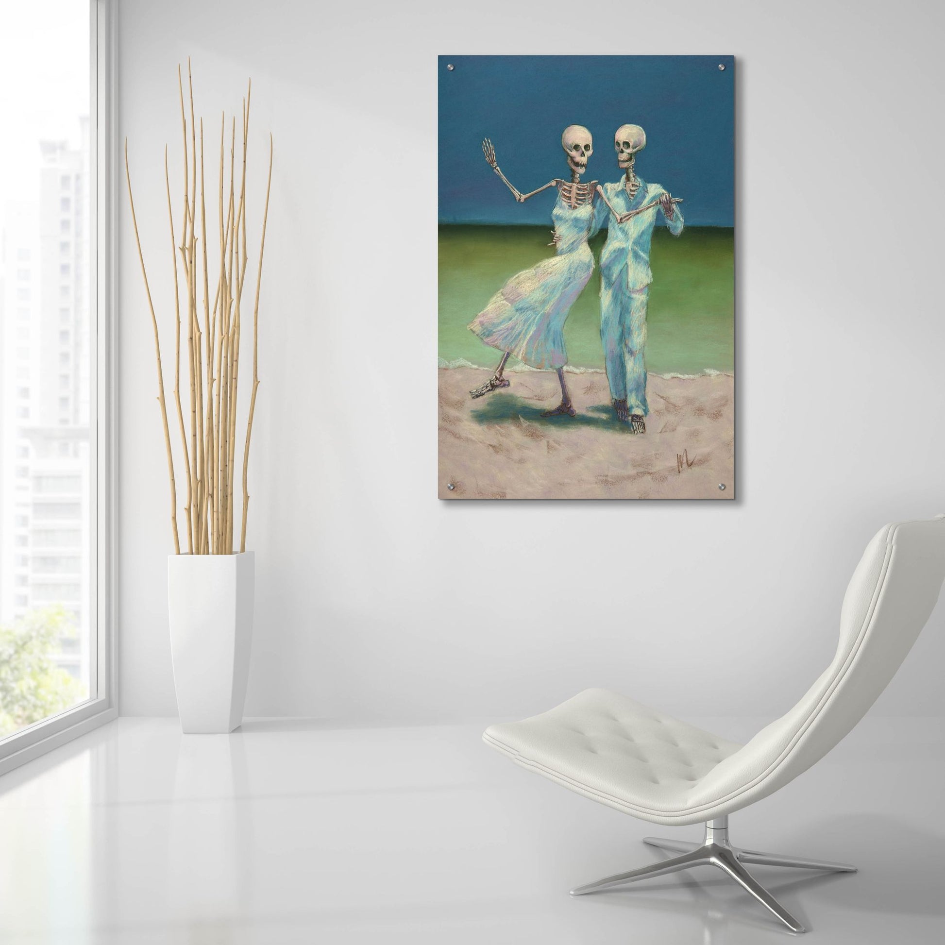 Epic Art 'Shall We Dance' by Marie Marfia Fine Art, Acrylic Glass Wall Art,24x36