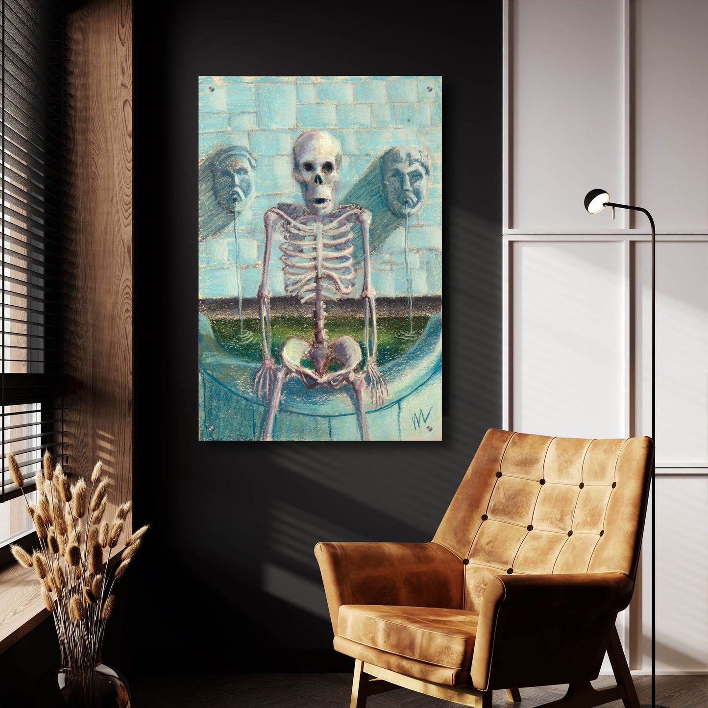 Epic Art 'Look Im The Fountainhead' by Marie Marfia Fine Art, Acrylic Glass Wall Art,24x36