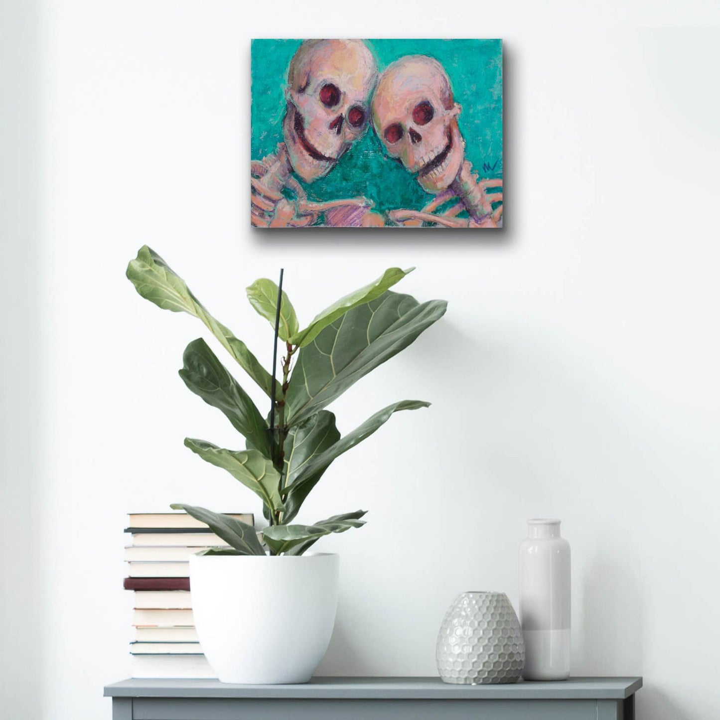 Epic Art 'BFFs' by Marie Marfia Fine Art, Acrylic Glass Wall Art,16x12