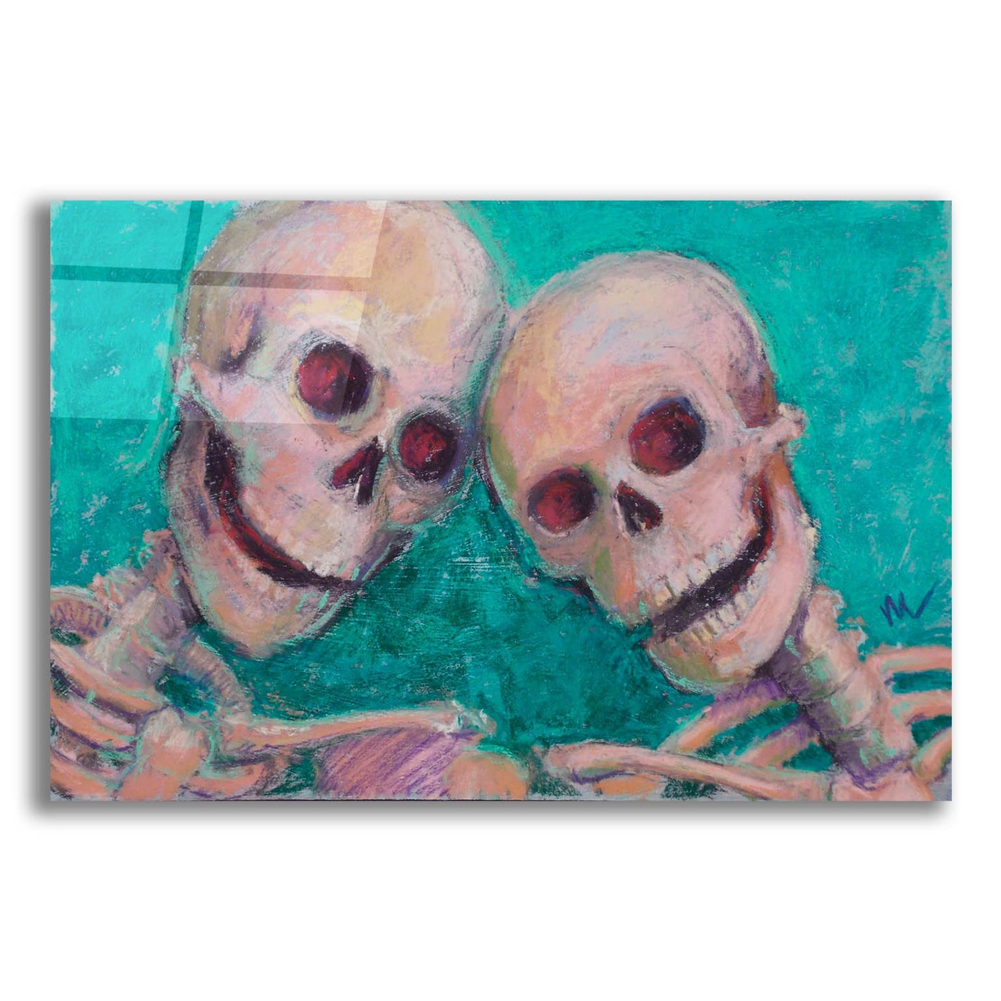 Epic Art 'BFFs' by Marie Marfia Fine Art, Acrylic Glass Wall Art,16x12