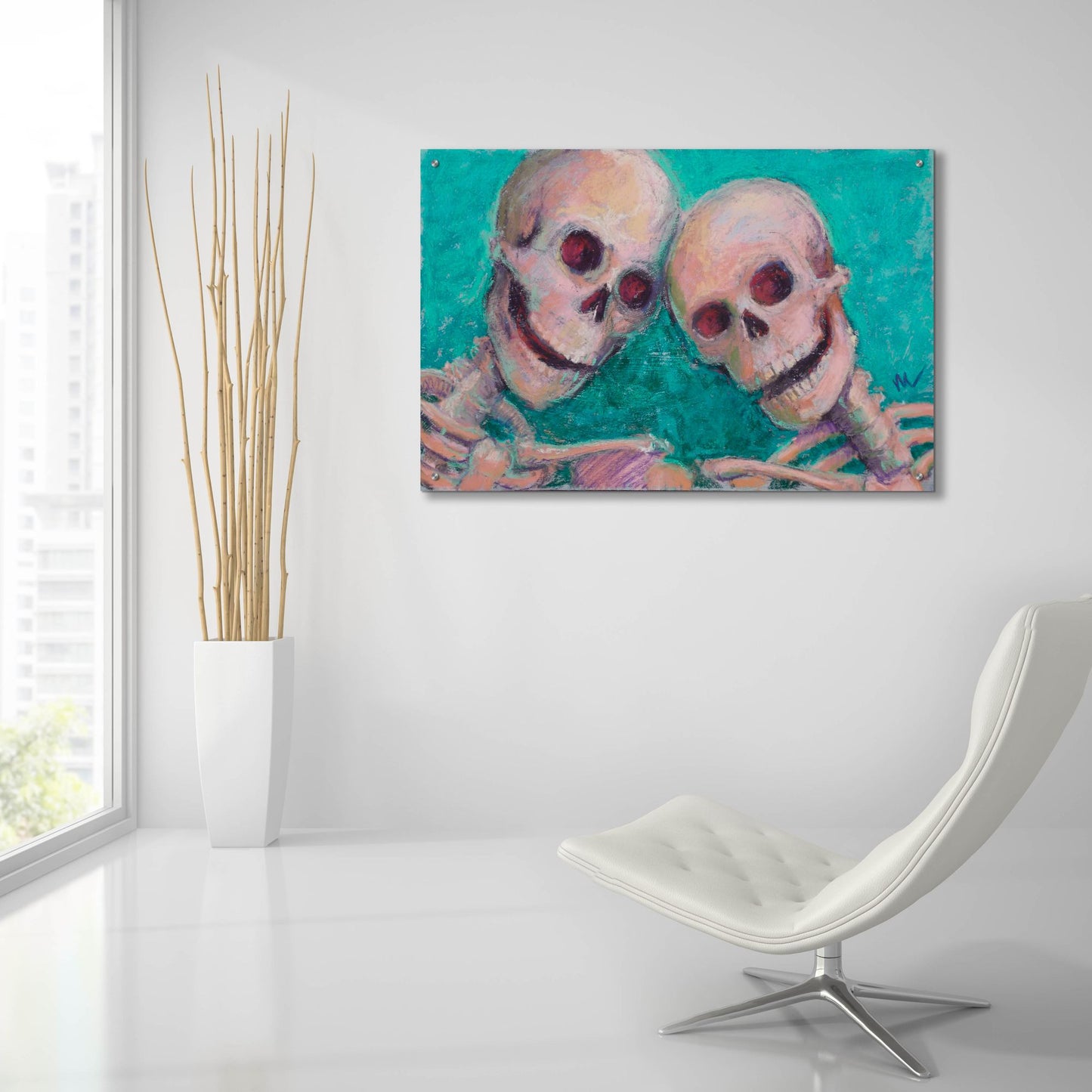 Epic Art 'BFFs' by Marie Marfia Fine Art, Acrylic Glass Wall Art,36x24