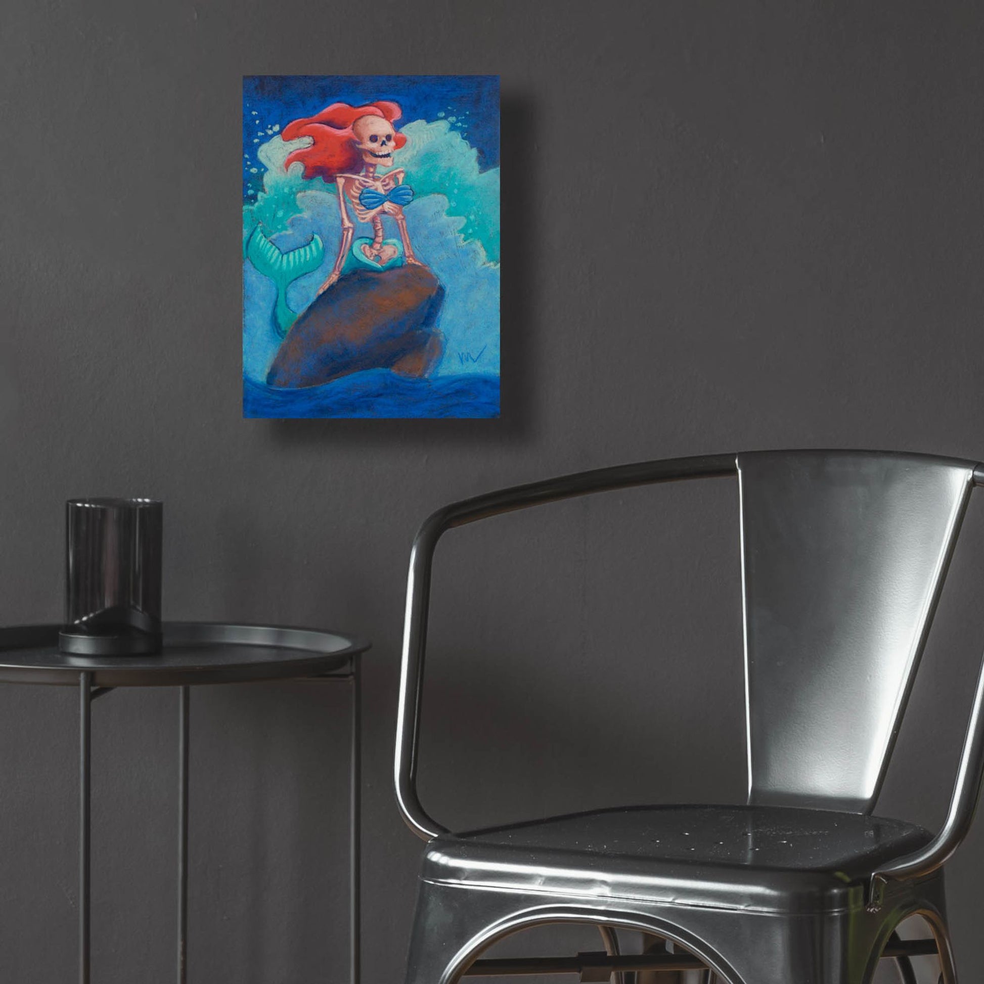Epic Art 'Part of Your (Skelly) World' by Marie Marfia Fine Art, Acrylic Glass Wall Art,12x16