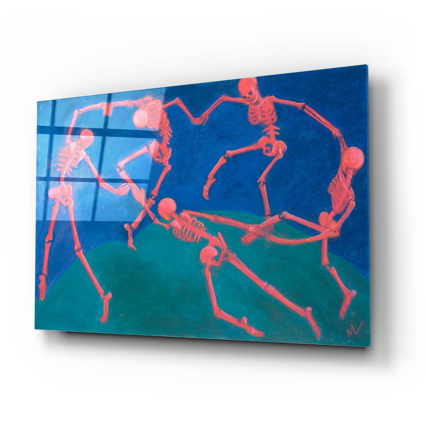 Epic Art 'The (Skelly) Dance' by Marie Marfia Fine Art, Acrylic Glass Wall Art,24x16