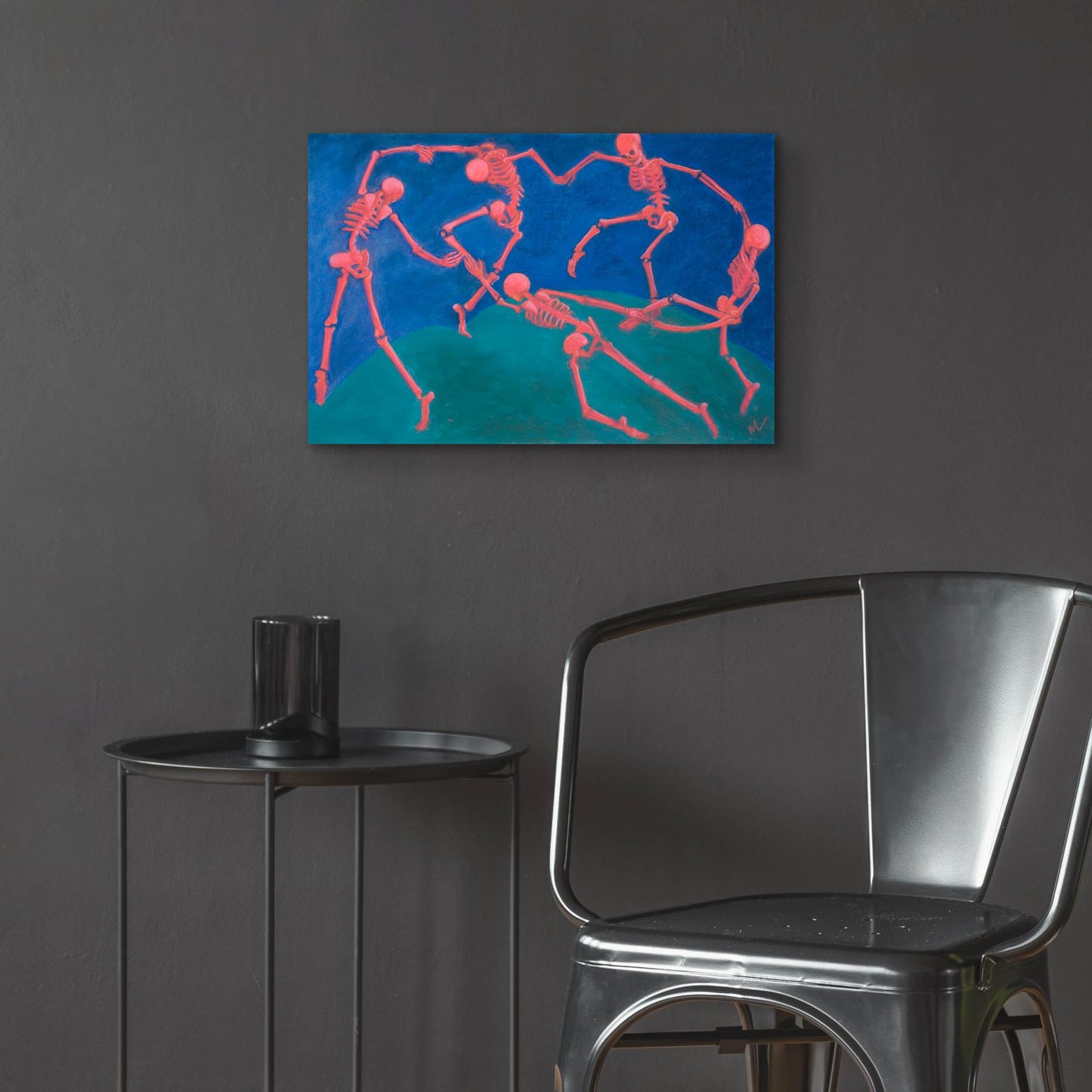 Epic Art 'The (Skelly) Dance' by Marie Marfia Fine Art, Acrylic Glass Wall Art,24x16