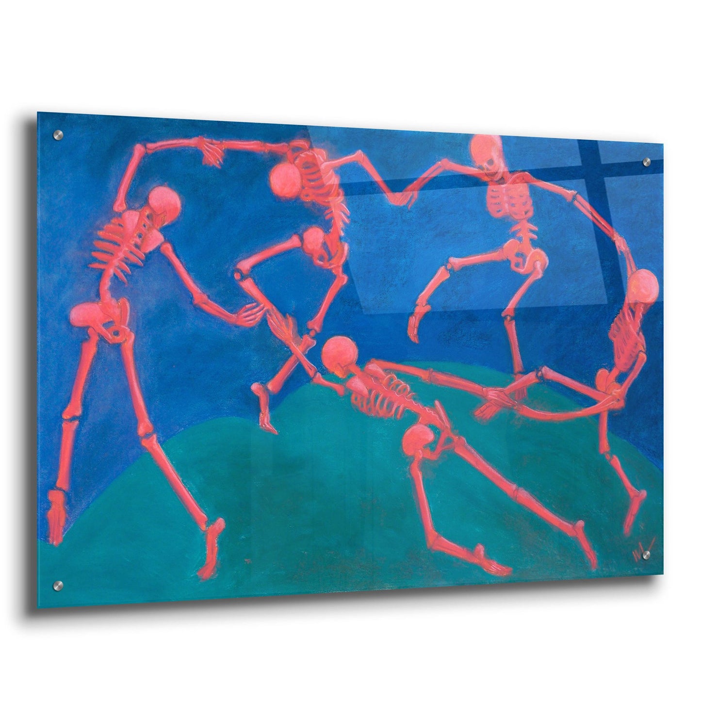 Epic Art 'The (Skelly) Dance' by Marie Marfia Fine Art, Acrylic Glass Wall Art,36x24