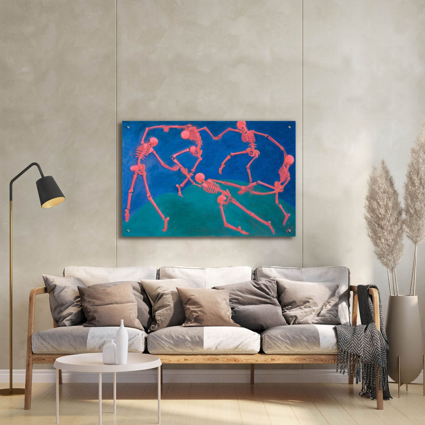 Epic Art 'The (Skelly) Dance' by Marie Marfia Fine Art, Acrylic Glass Wall Art,36x24