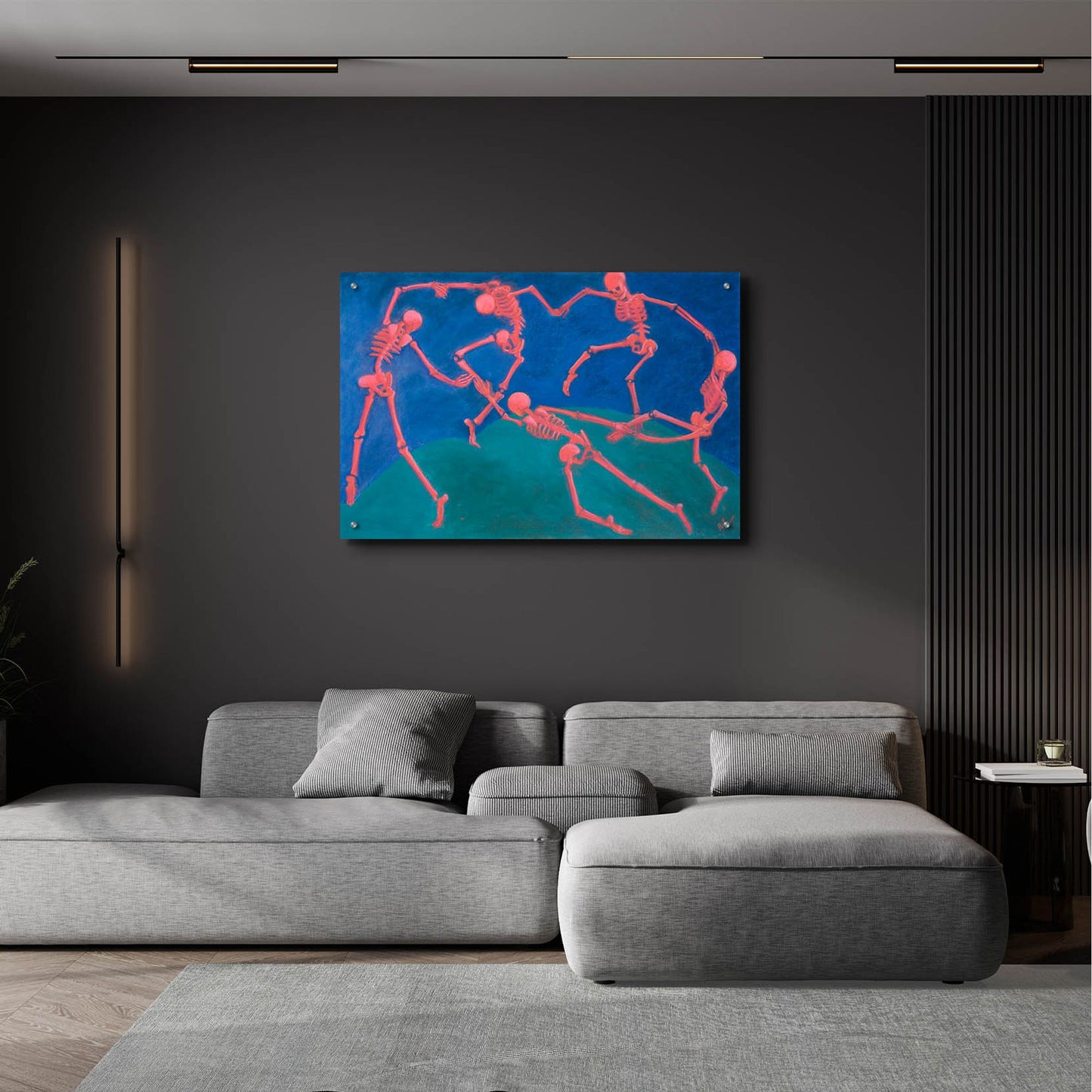 Epic Art 'The (Skelly) Dance' by Marie Marfia Fine Art, Acrylic Glass Wall Art,36x24