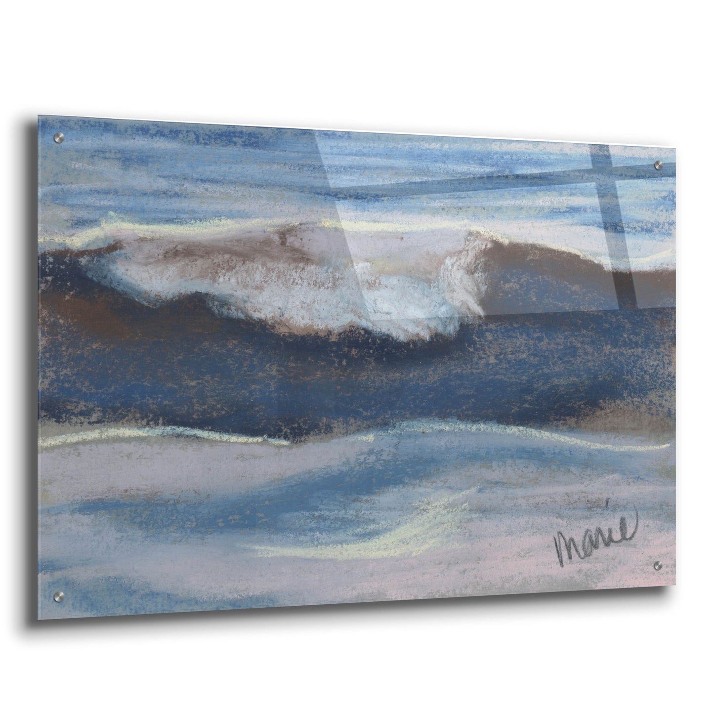 Epic Art 'Wave Portrait No. 12' by Marie Marfia Fine Art, Acrylic Glass Wall Art,36x24