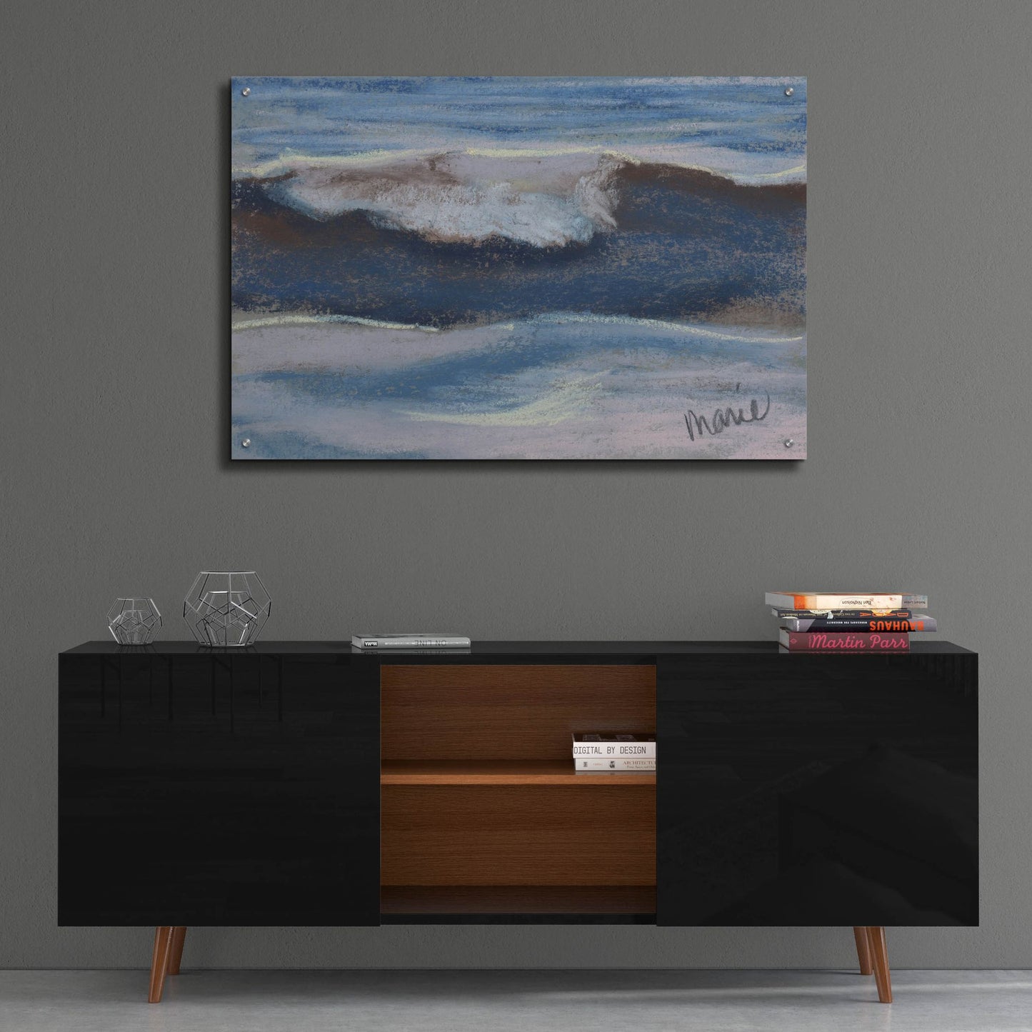 Epic Art 'Wave Portrait No. 12' by Marie Marfia Fine Art, Acrylic Glass Wall Art,36x24