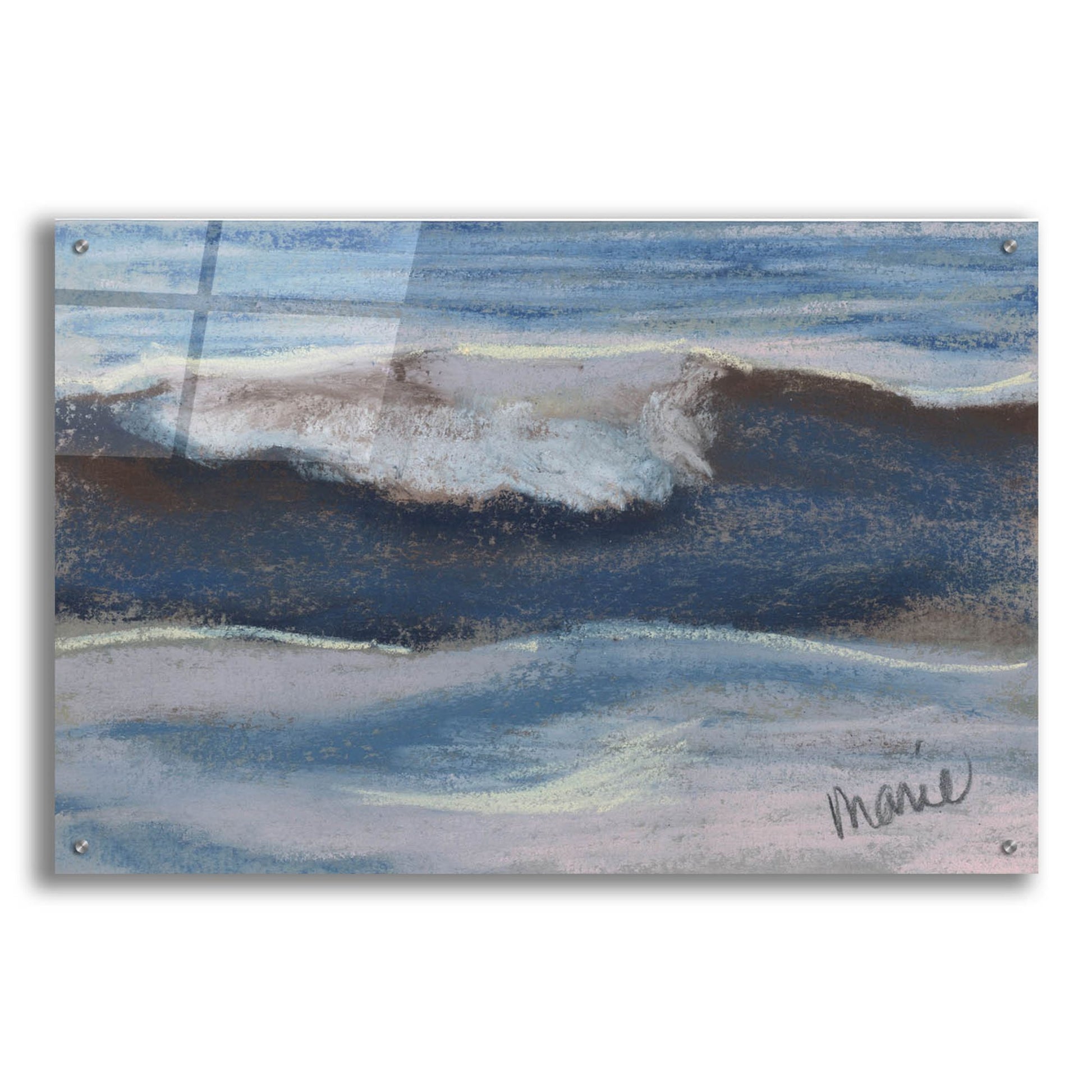 Epic Art 'Wave Portrait No. 12' by Marie Marfia Fine Art, Acrylic Glass Wall Art,36x24