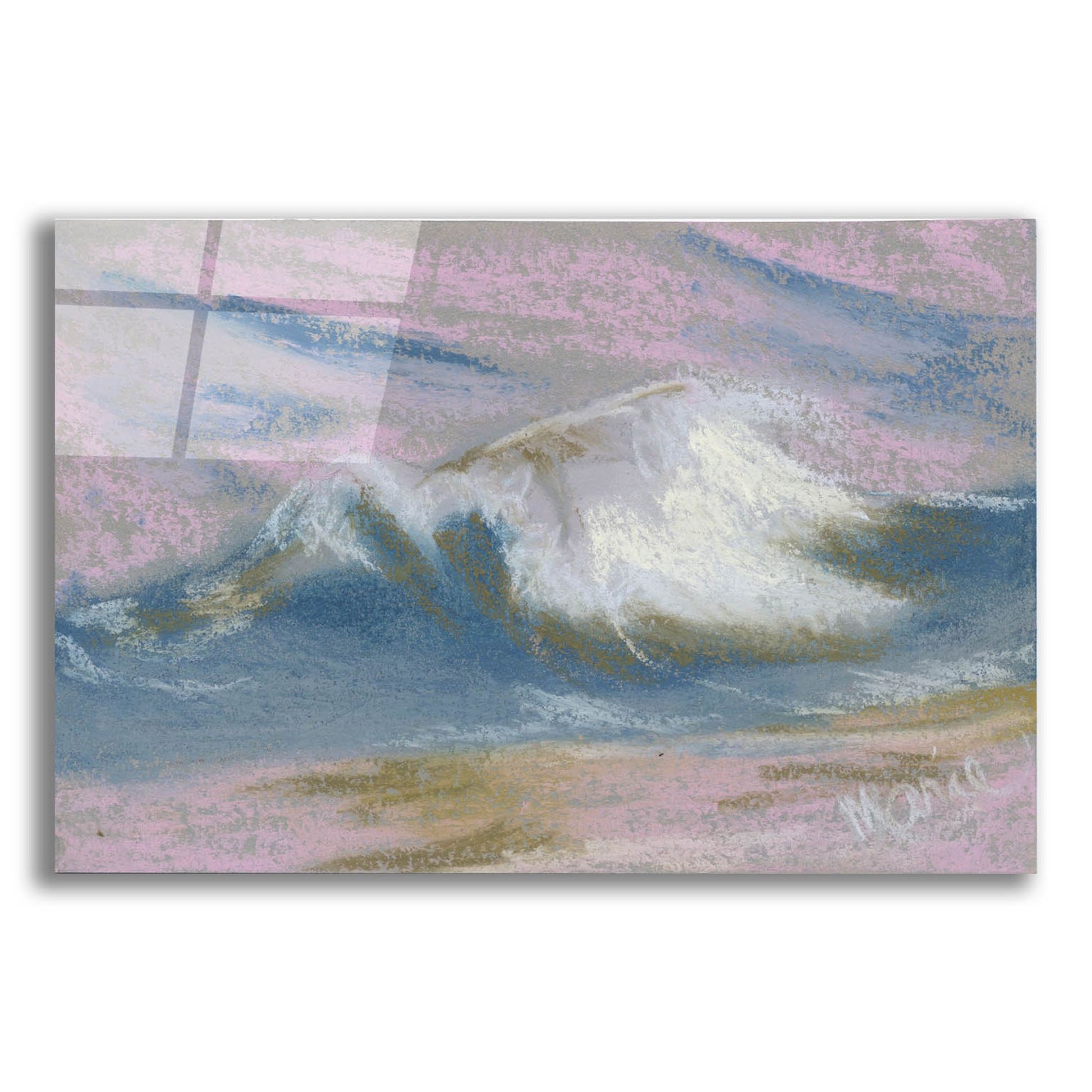 Epic Art 'Wave Portrait No. 49' by Marie Marfia Fine Art, Acrylic Glass Wall Art,16x12