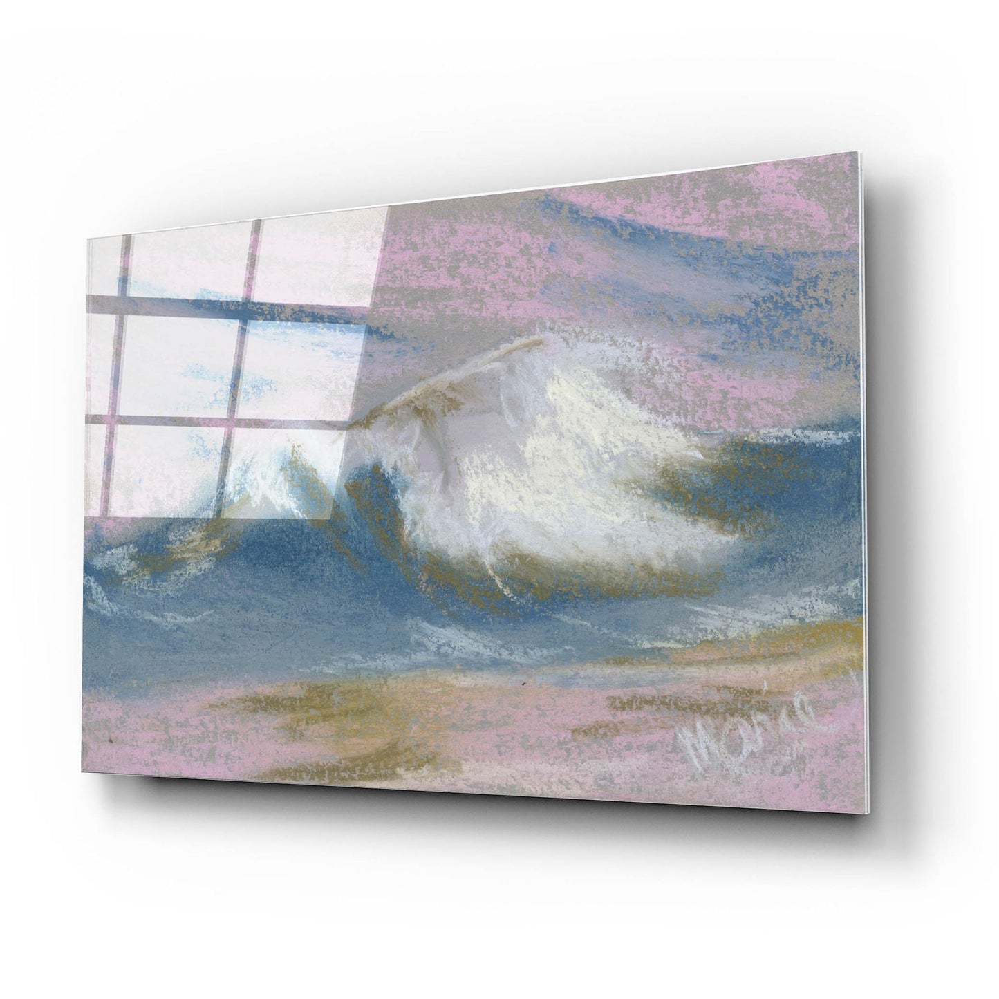 Epic Art 'Wave Portrait No. 49' by Marie Marfia Fine Art, Acrylic Glass Wall Art,24x16