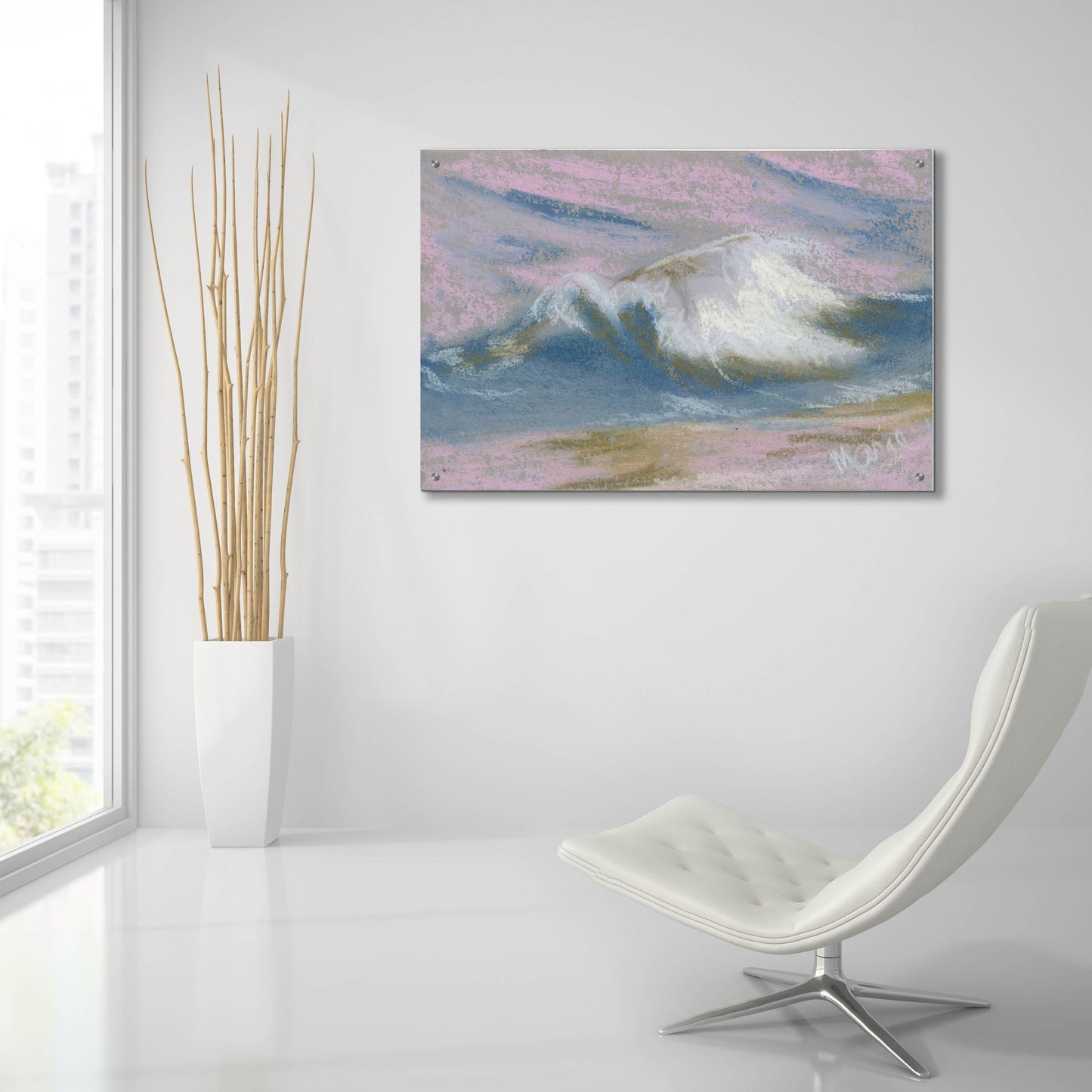 Epic Art 'Wave Portrait No. 49' by Marie Marfia Fine Art, Acrylic Glass Wall Art,36x24