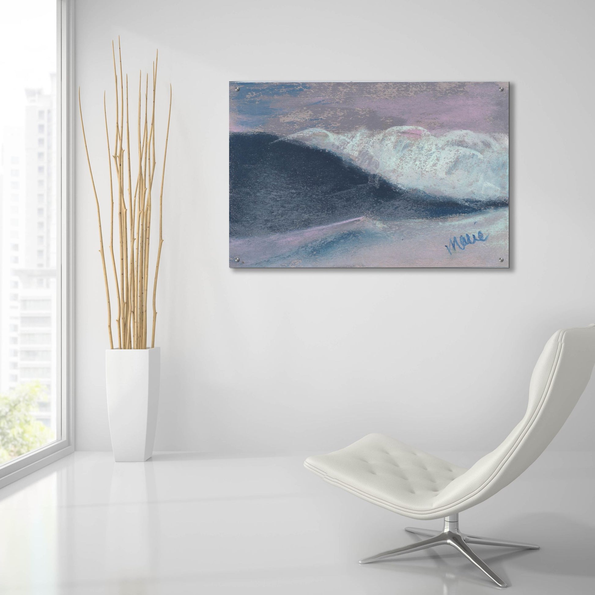 Epic Art 'Wave Portrait No. 57' by Marie Marfia Fine Art, Acrylic Glass Wall Art,36x24