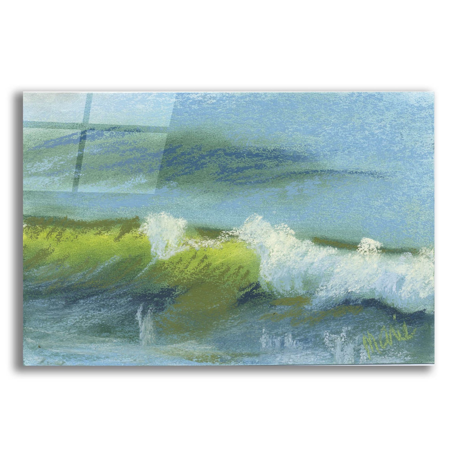 Epic Art 'Wave Portrait No. 64' by Marie Marfia Fine Art, Acrylic Glass Wall Art,16x12