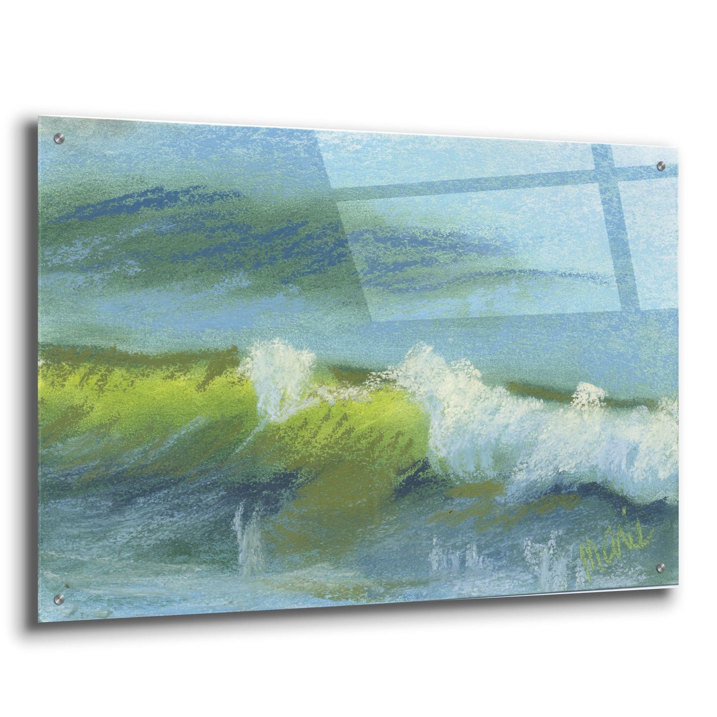 Epic Art 'Wave Portrait No. 64' by Marie Marfia Fine Art, Acrylic Glass Wall Art,36x24