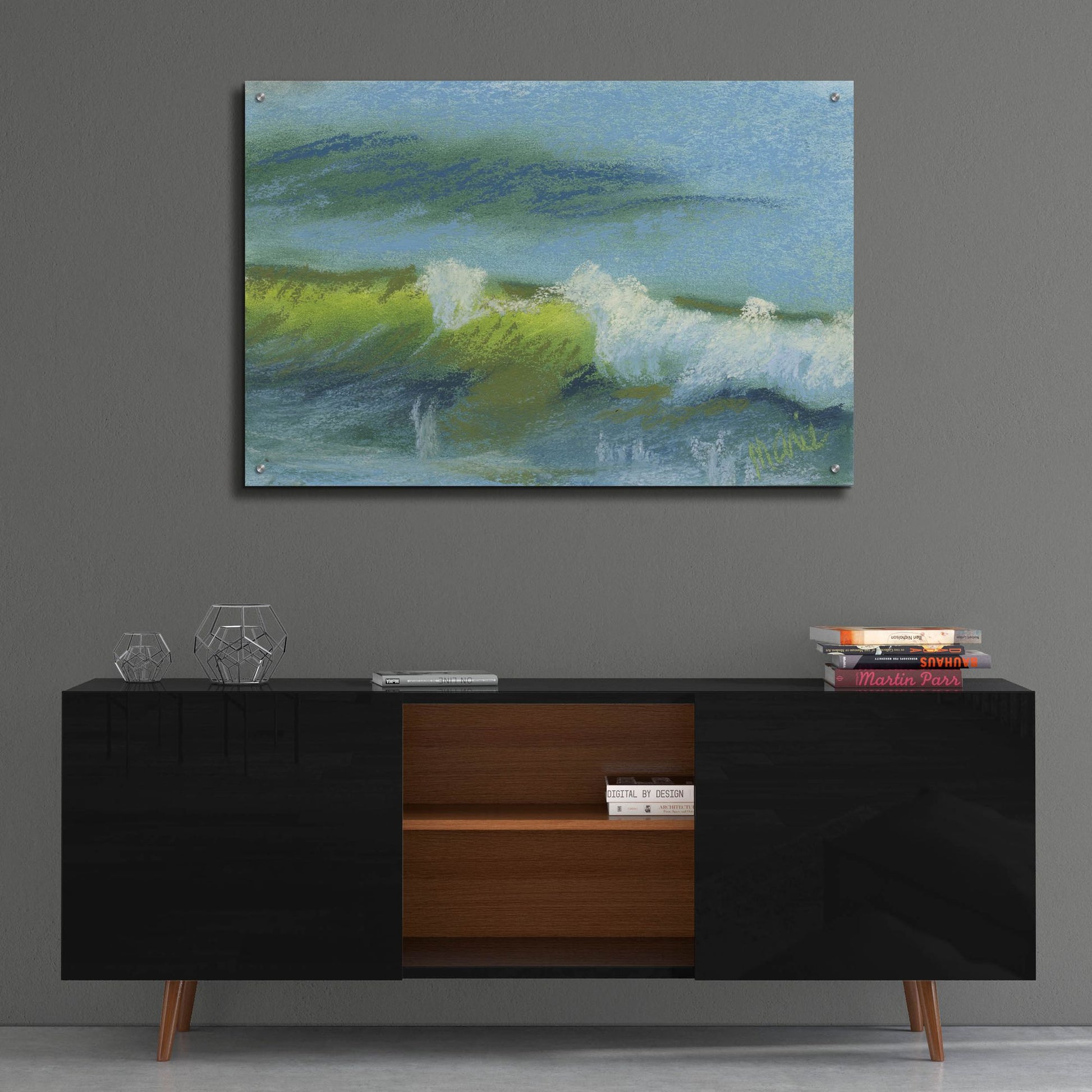 Epic Art 'Wave Portrait No. 64' by Marie Marfia Fine Art, Acrylic Glass Wall Art,36x24