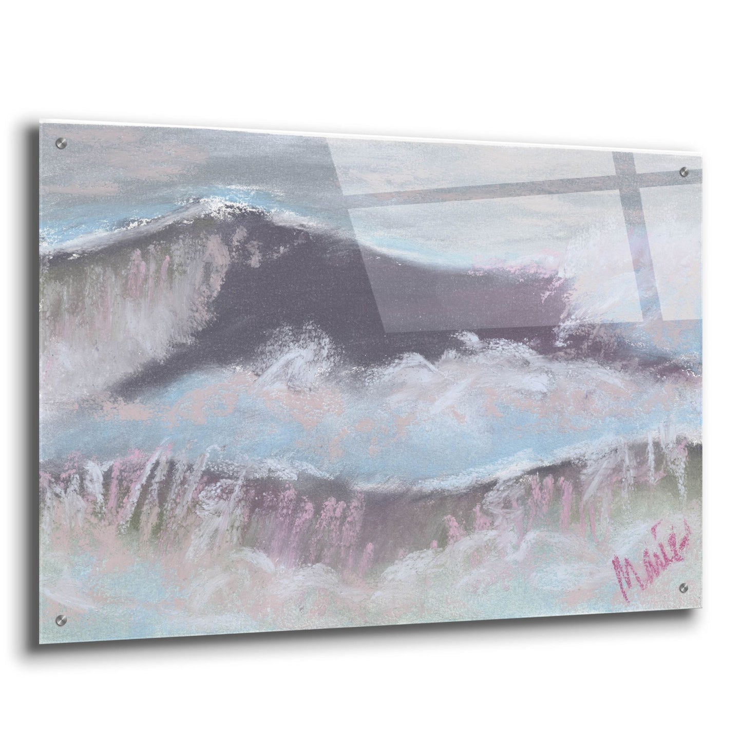 Epic Art 'Wave Portrait No. 66' by Marie Marfia Fine Art, Acrylic Glass Wall Art,36x24