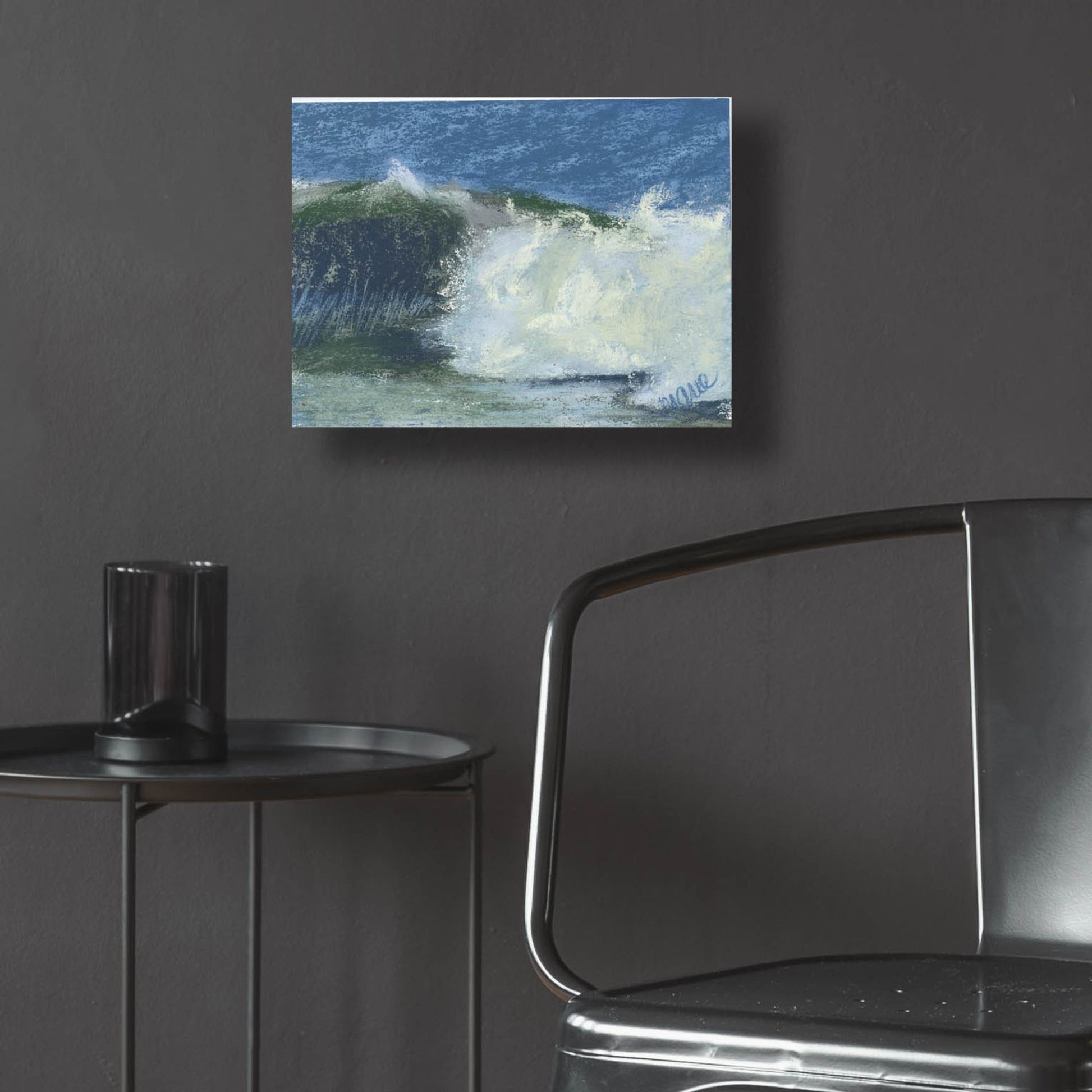 Epic Art 'Wave Portrait No. 75' by Marie Marfia Fine Art, Acrylic Glass Wall Art,16x12