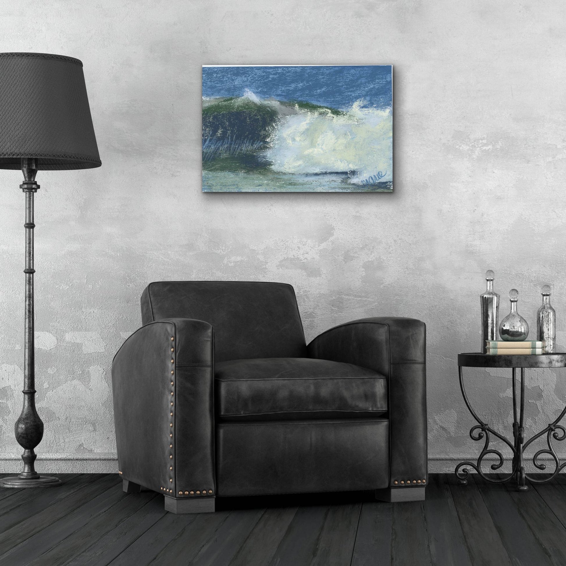 Epic Art 'Wave Portrait No. 75' by Marie Marfia Fine Art, Acrylic Glass Wall Art,24x16
