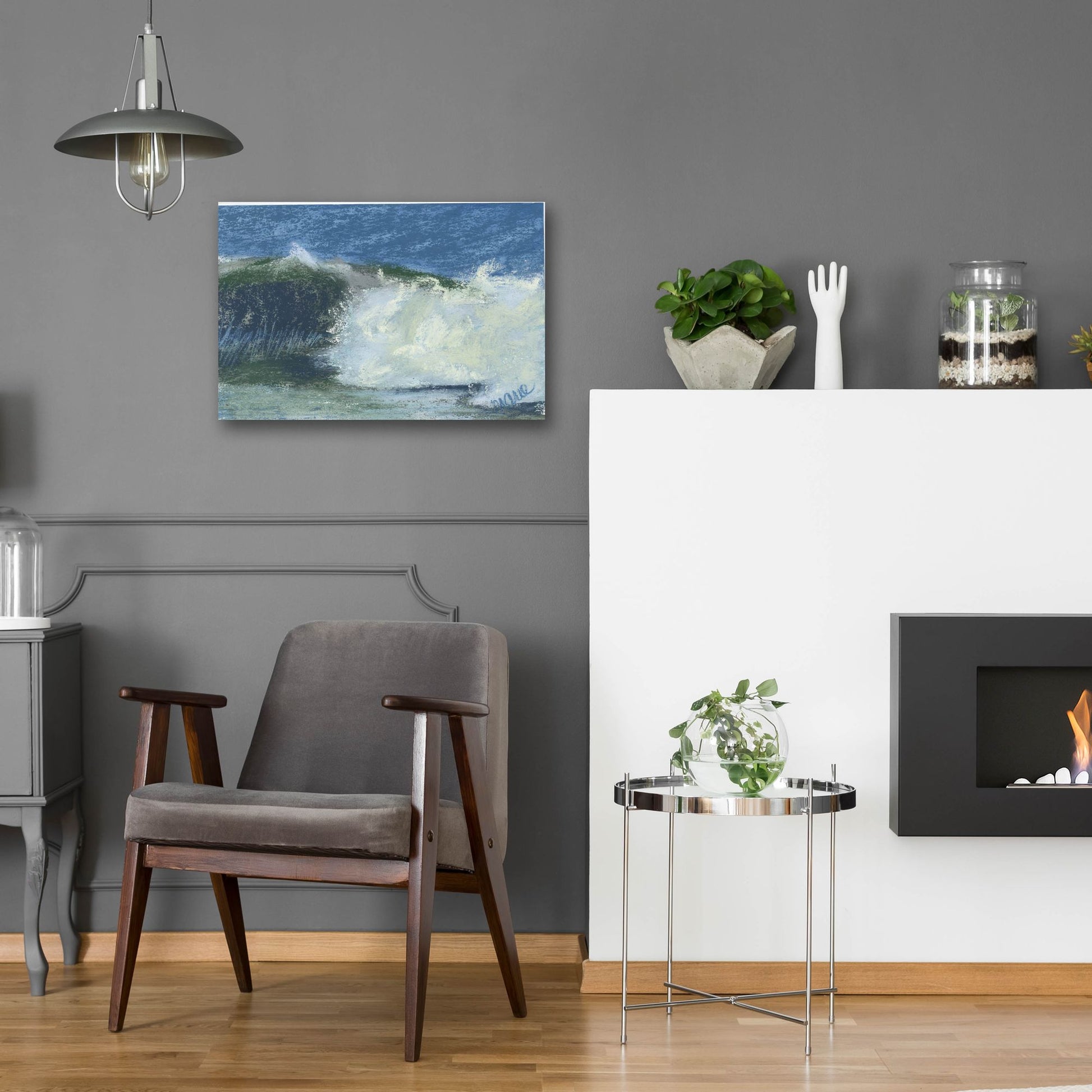 Epic Art 'Wave Portrait No. 75' by Marie Marfia Fine Art, Acrylic Glass Wall Art,24x16