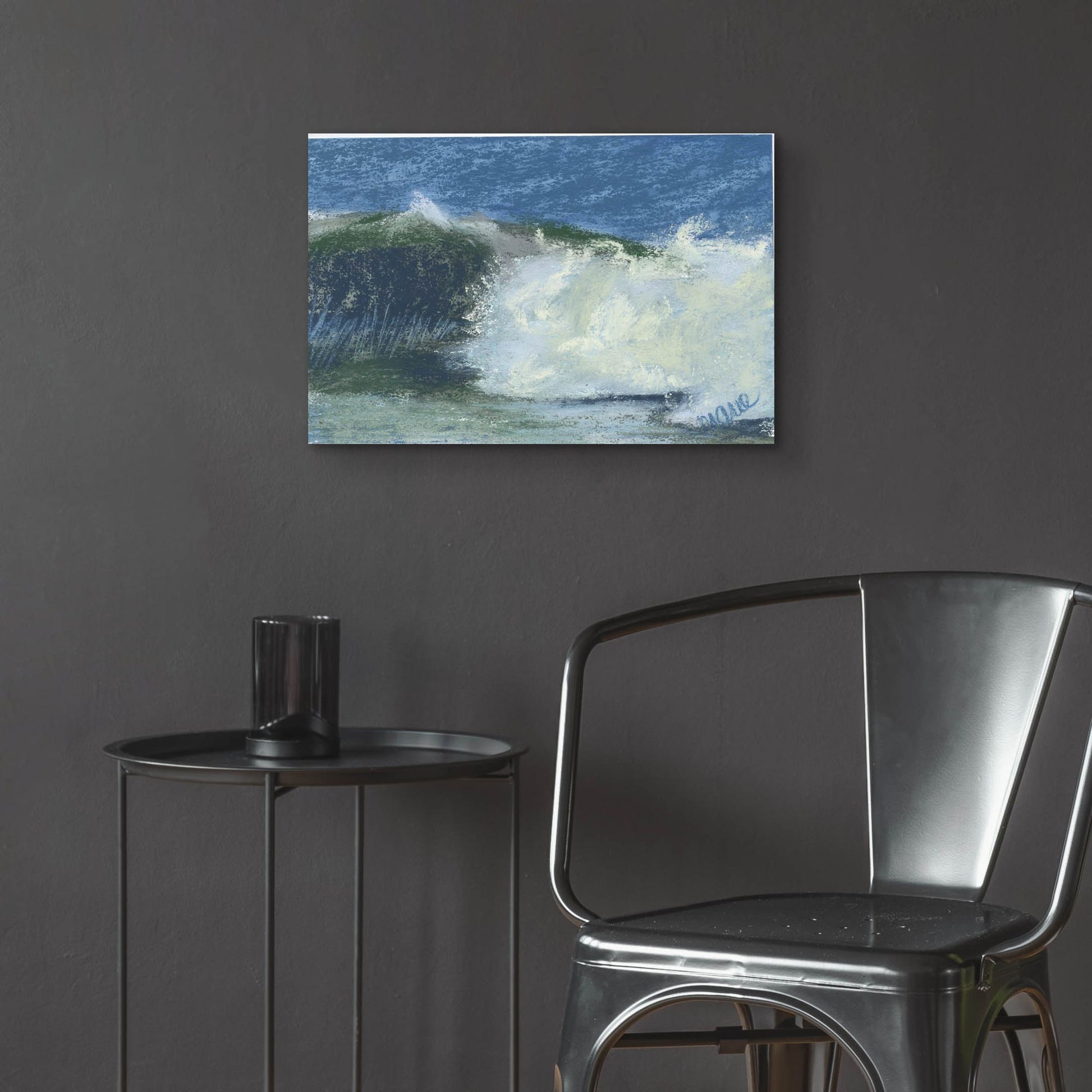 Epic Art 'Wave Portrait No. 75' by Marie Marfia Fine Art, Acrylic Glass Wall Art,24x16
