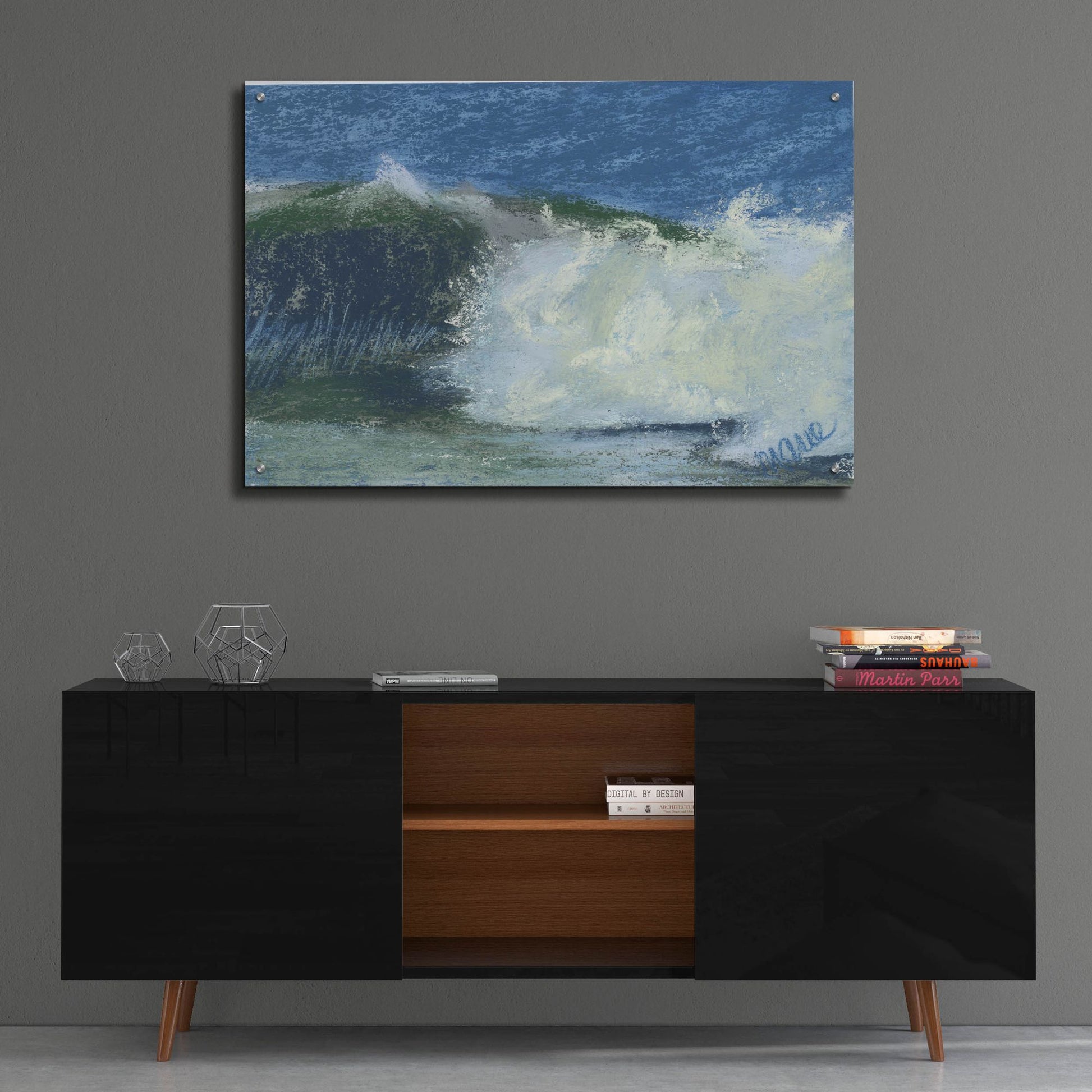 Epic Art 'Wave Portrait No. 75' by Marie Marfia Fine Art, Acrylic Glass Wall Art,36x24