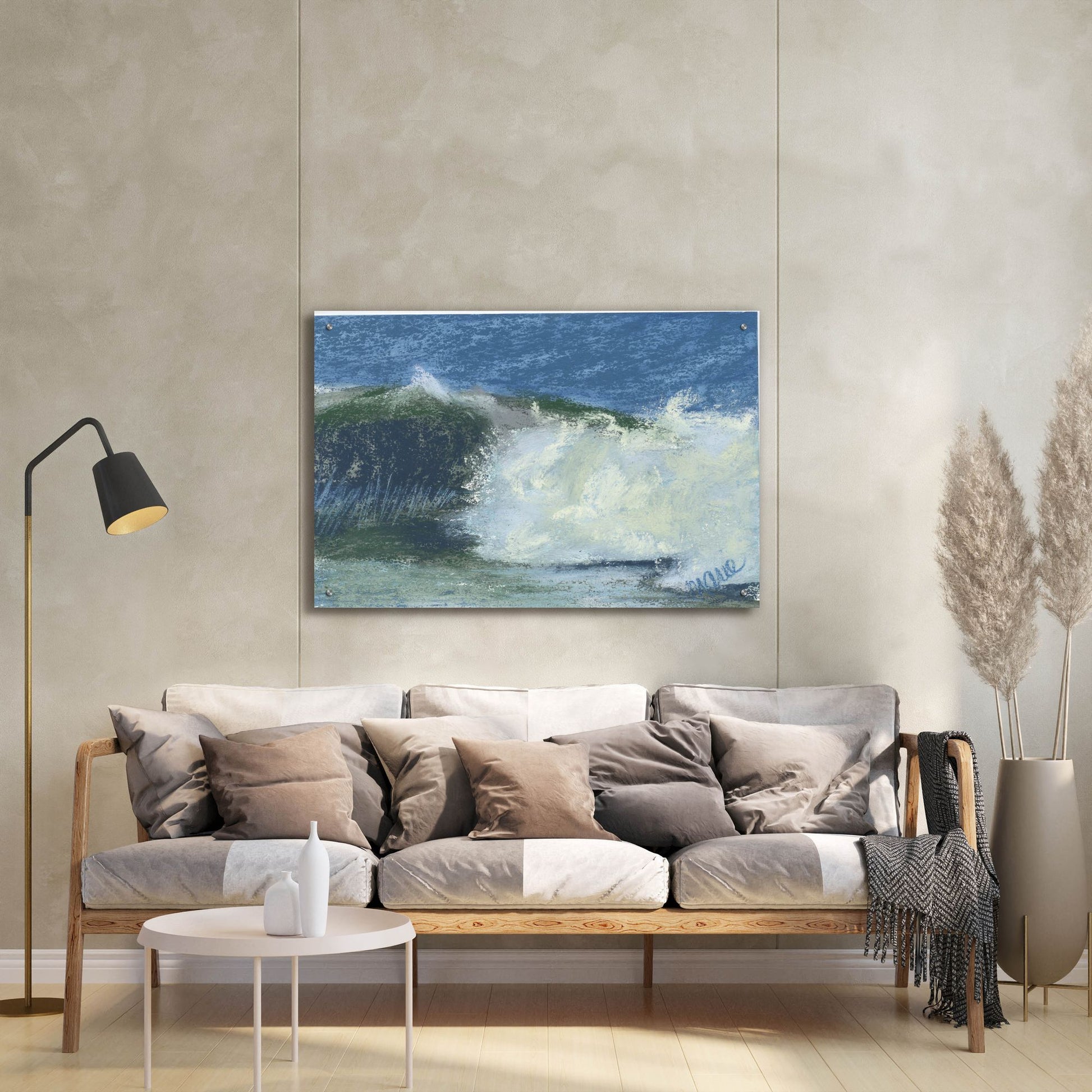 Epic Art 'Wave Portrait No. 75' by Marie Marfia Fine Art, Acrylic Glass Wall Art,36x24