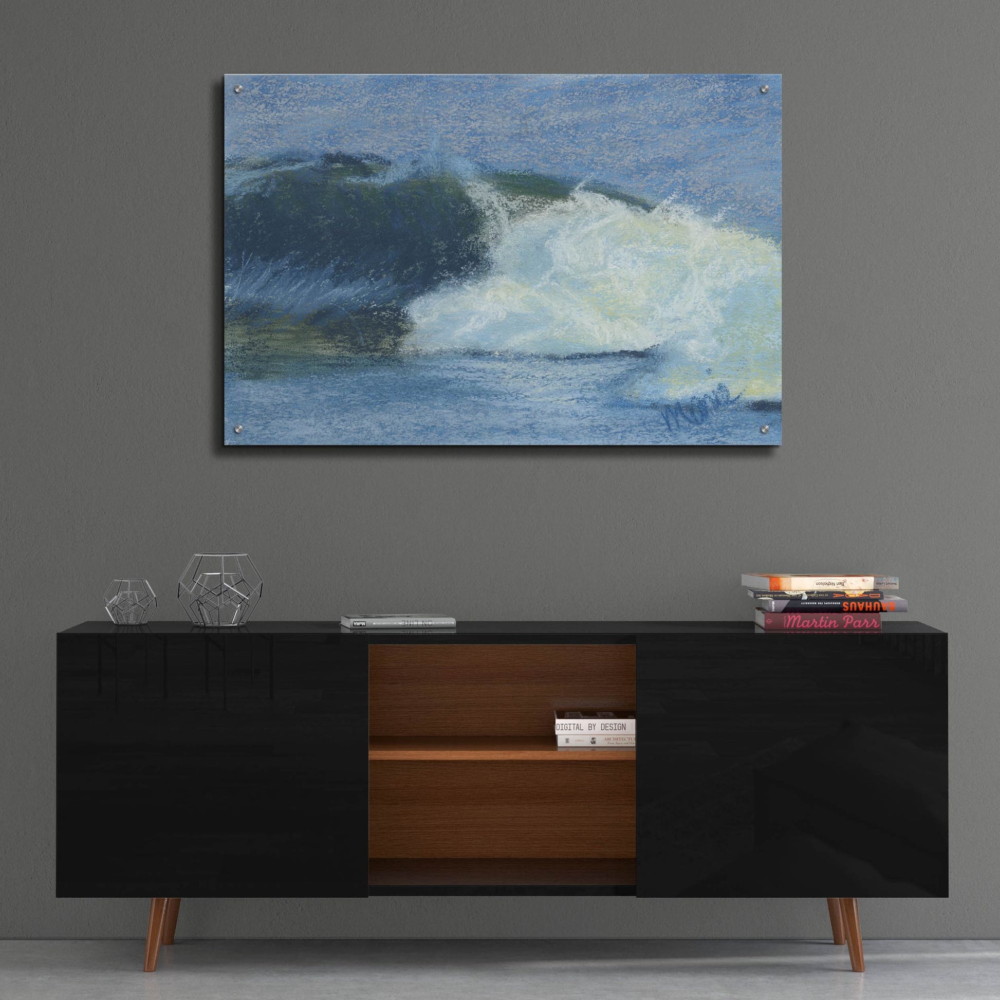 Epic Art 'Wave Portrait No. 76' by Marie Marfia Fine Art, Acrylic Glass Wall Art,36x24