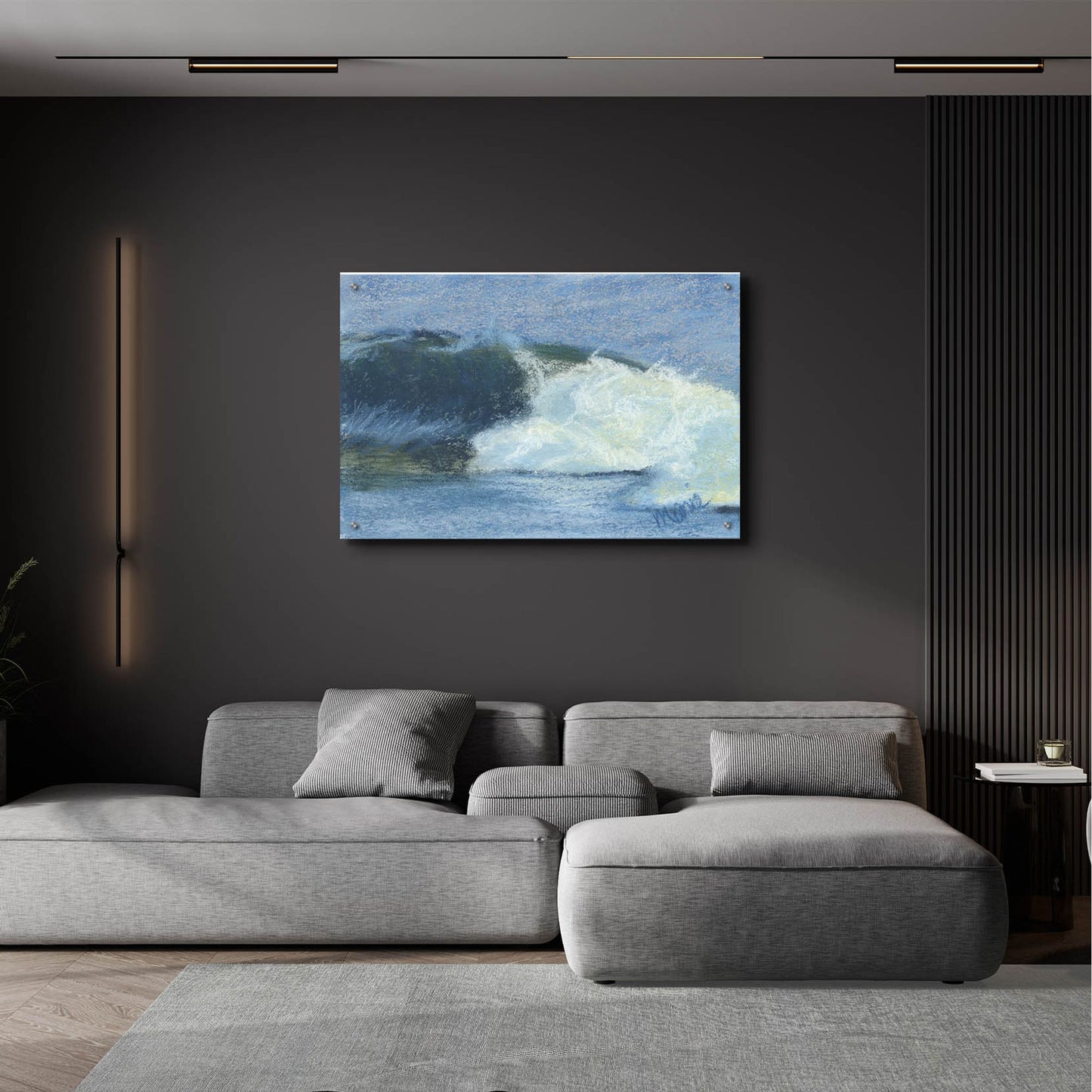 Epic Art 'Wave Portrait No. 76' by Marie Marfia Fine Art, Acrylic Glass Wall Art,36x24