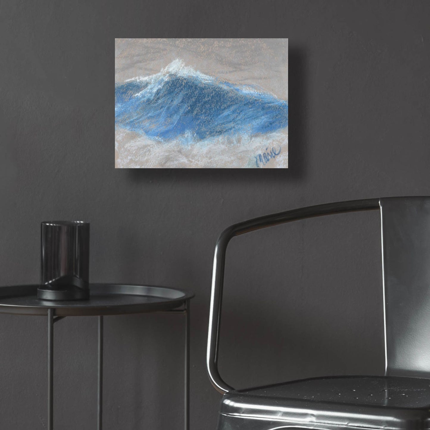 Epic Art 'Wave Portrait No. 87' by Marie Marfia Fine Art, Acrylic Glass Wall Art,16x12