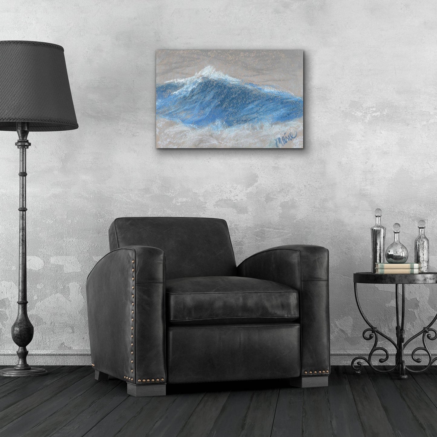 Epic Art 'Wave Portrait No. 87' by Marie Marfia Fine Art, Acrylic Glass Wall Art,24x16