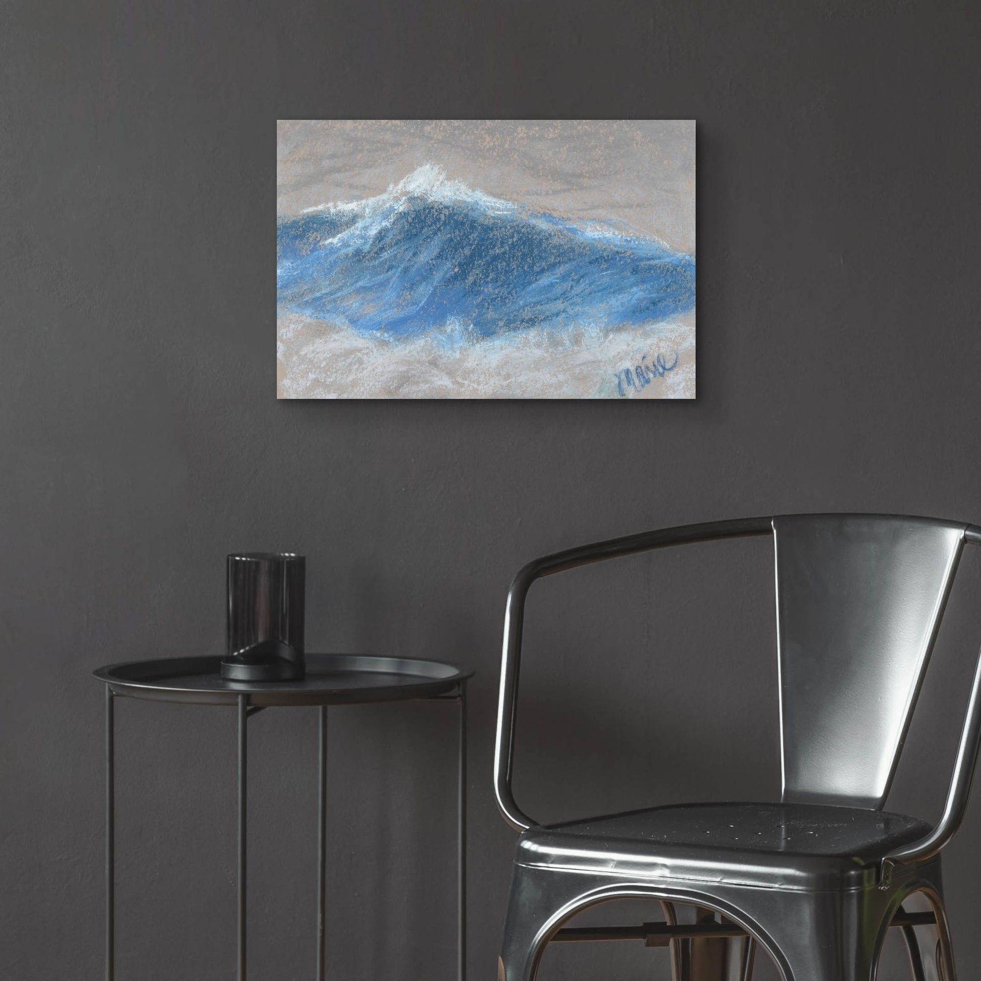Epic Art 'Wave Portrait No. 87' by Marie Marfia Fine Art, Acrylic Glass Wall Art,24x16