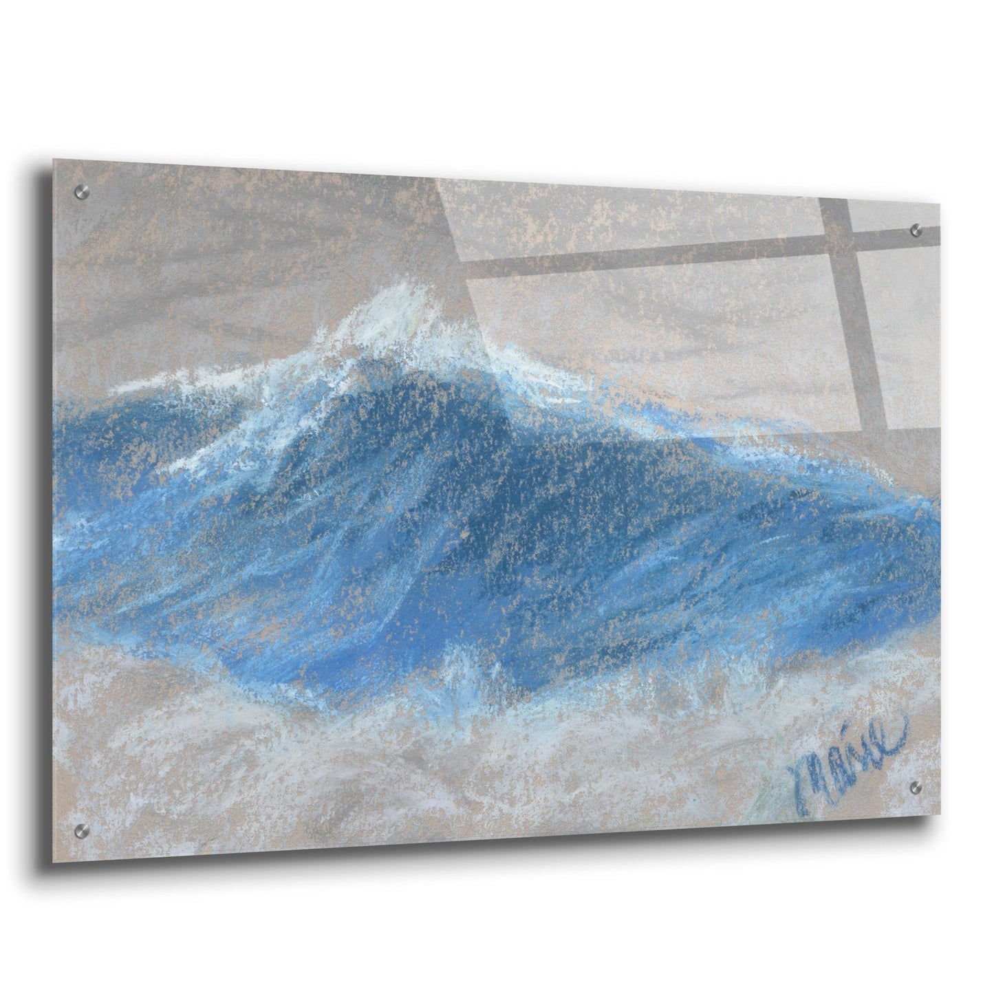 Epic Art 'Wave Portrait No. 87' by Marie Marfia Fine Art, Acrylic Glass Wall Art,36x24