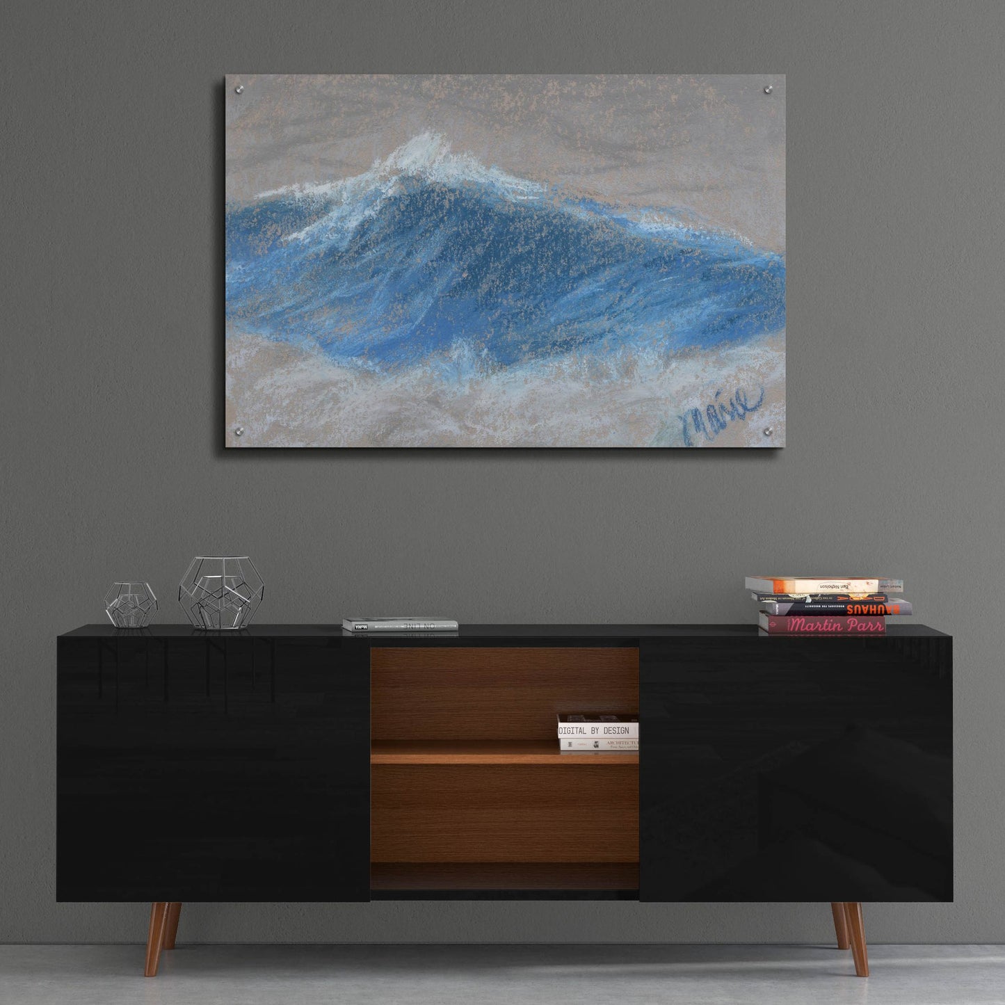 Epic Art 'Wave Portrait No. 87' by Marie Marfia Fine Art, Acrylic Glass Wall Art,36x24