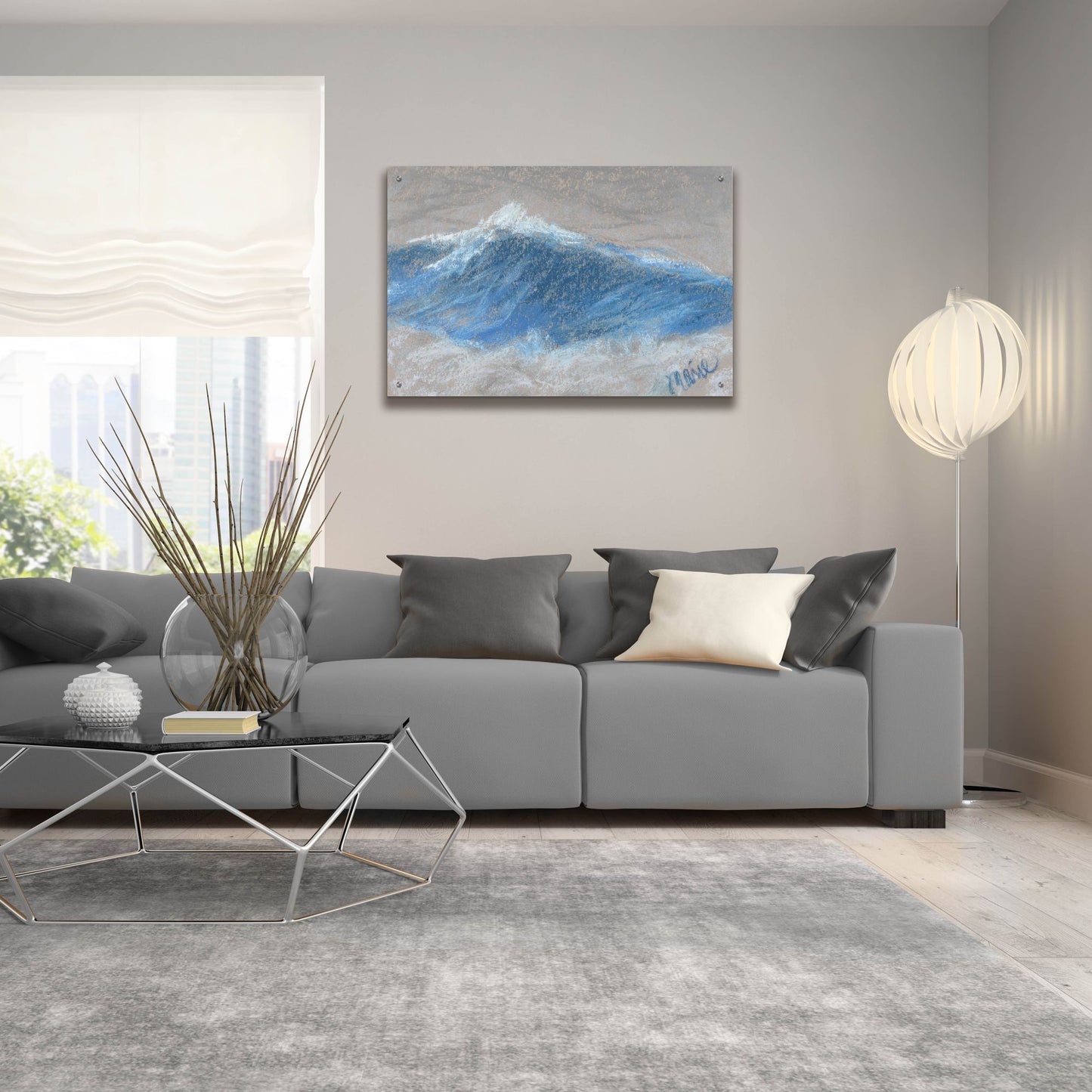 Epic Art 'Wave Portrait No. 87' by Marie Marfia Fine Art, Acrylic Glass Wall Art,36x24