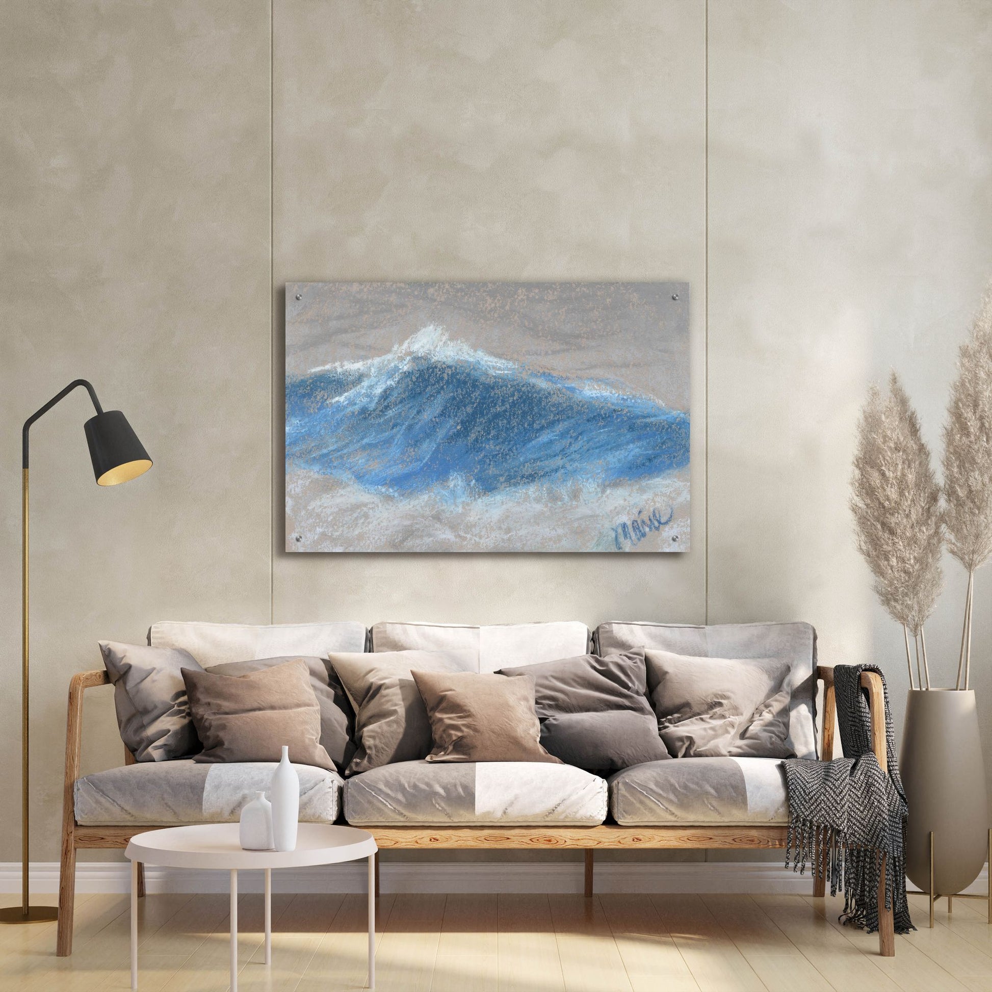 Epic Art 'Wave Portrait No. 87' by Marie Marfia Fine Art, Acrylic Glass Wall Art,36x24