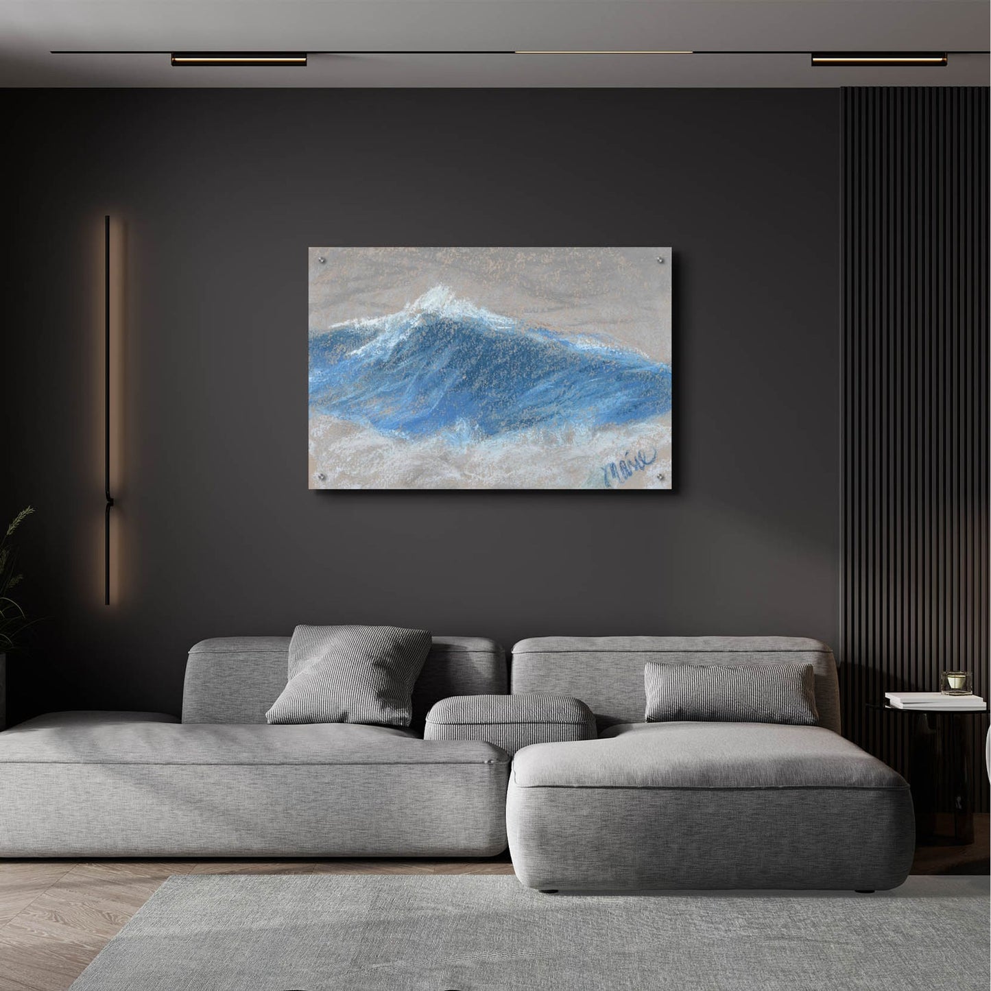 Epic Art 'Wave Portrait No. 87' by Marie Marfia Fine Art, Acrylic Glass Wall Art,36x24